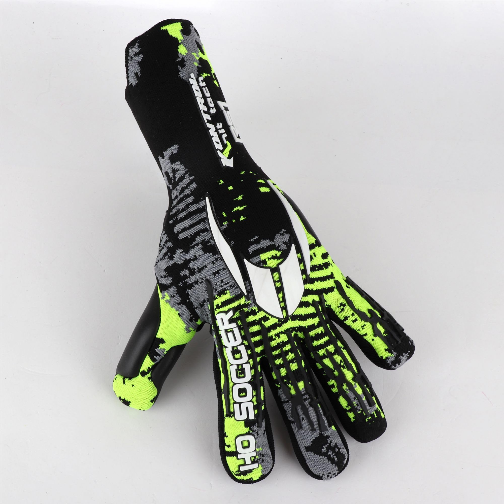 HO Soccer KONTROL Knit RS1 Lime Team Guantes de Portero, Unisex Adulto, Negro/Lima.