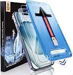 MAGIC JOHN 2 Pack for iPhone 15 Tempered Glass Screen Protector 6.1 inch, Auto Dust-Elimination Installation,Dynamic Island Compatible, HD Clear, Easy Installation