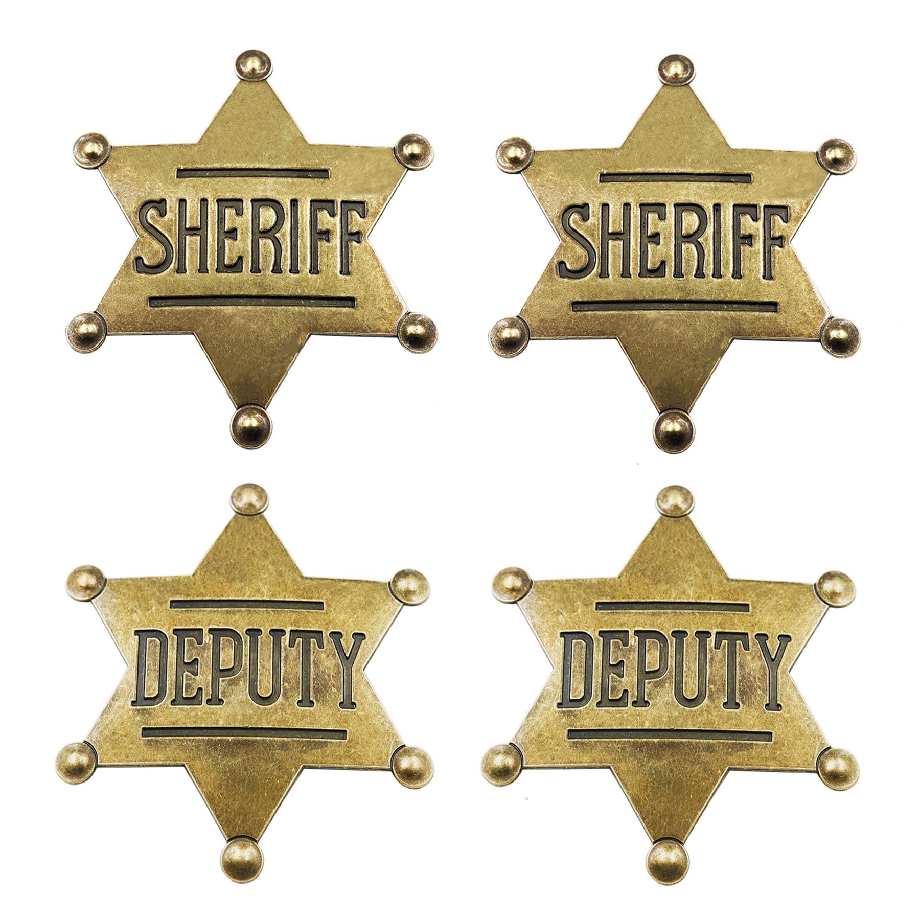 Amazon.com: 4 Pack Sheriff Deputy Badge for Kids Adults Party
