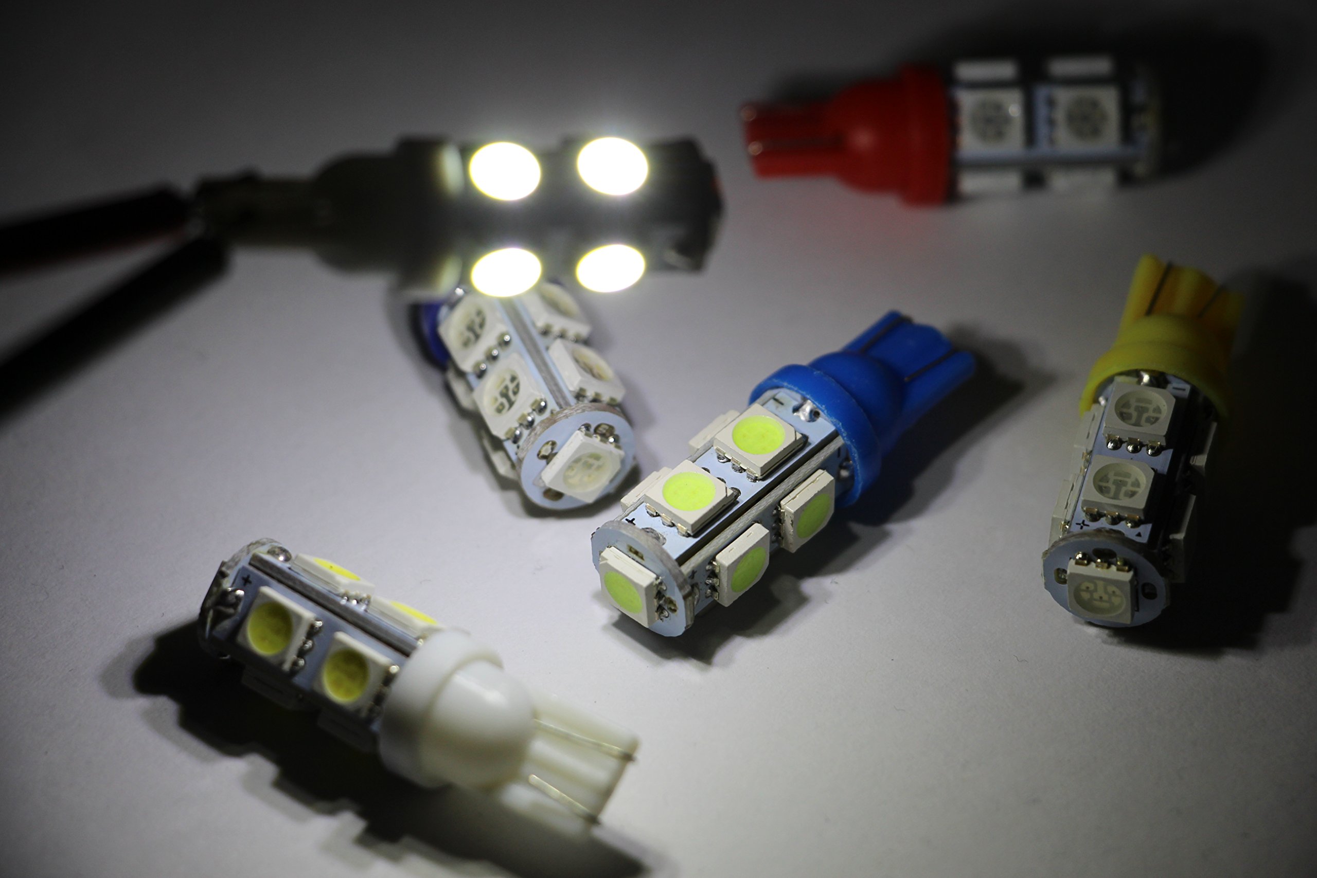 2 9 SMD LED Wedge-Type Light Bulb in White — view 2