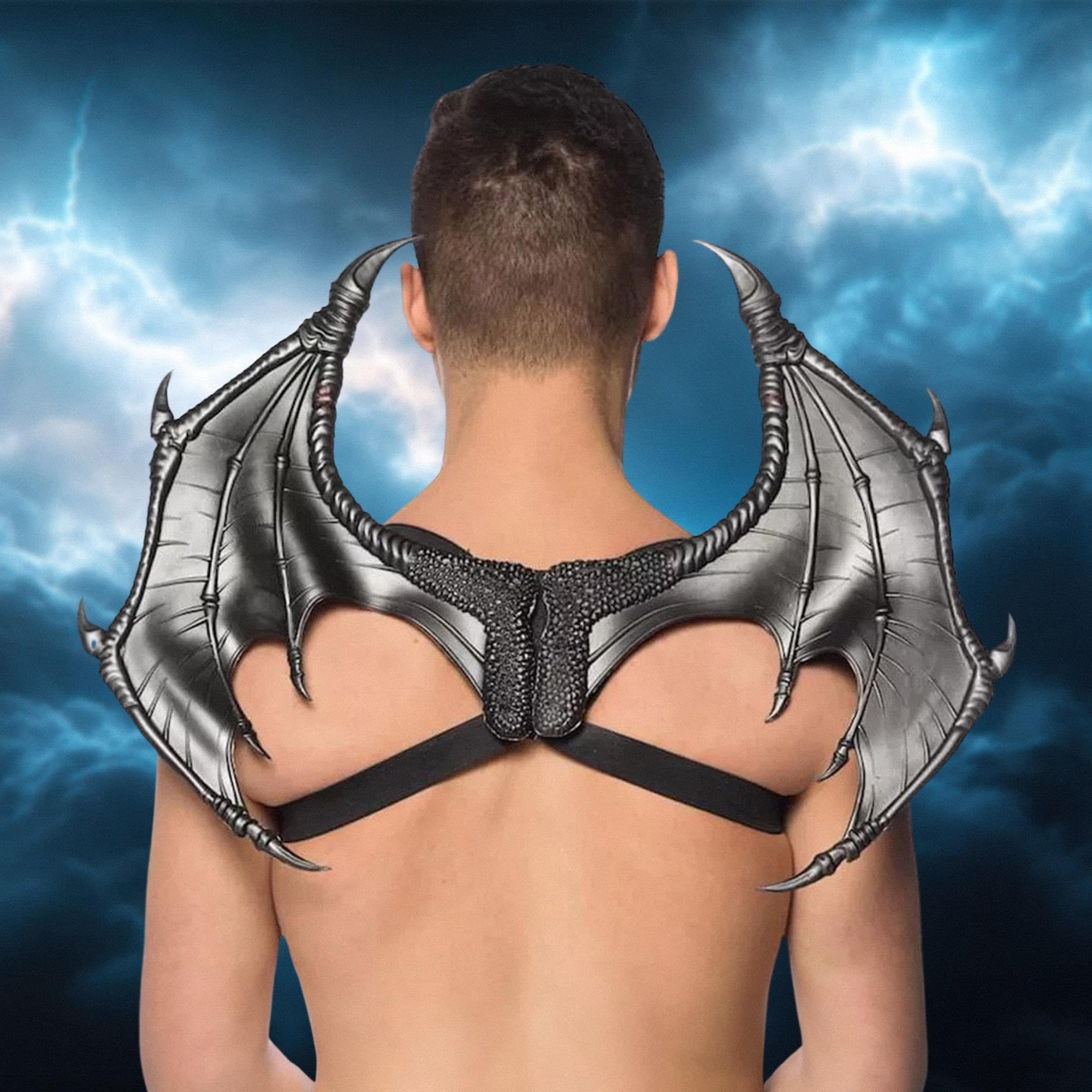 HMS Unisex-Adult's Supersoft Mini Dragon Wings-BK, Black, One Size