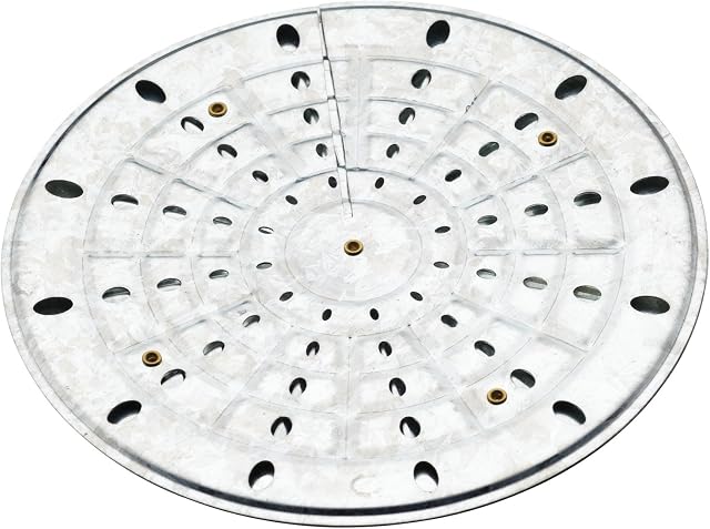 KitchenCraft KCDIFF Stovetop Heat Diffuser / Simmer Ring, 18 cm, Silver