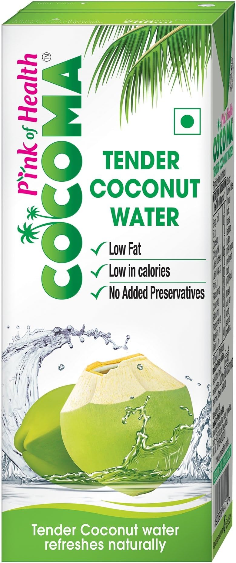 Cocoma Tender Coconut Water, 200ml
