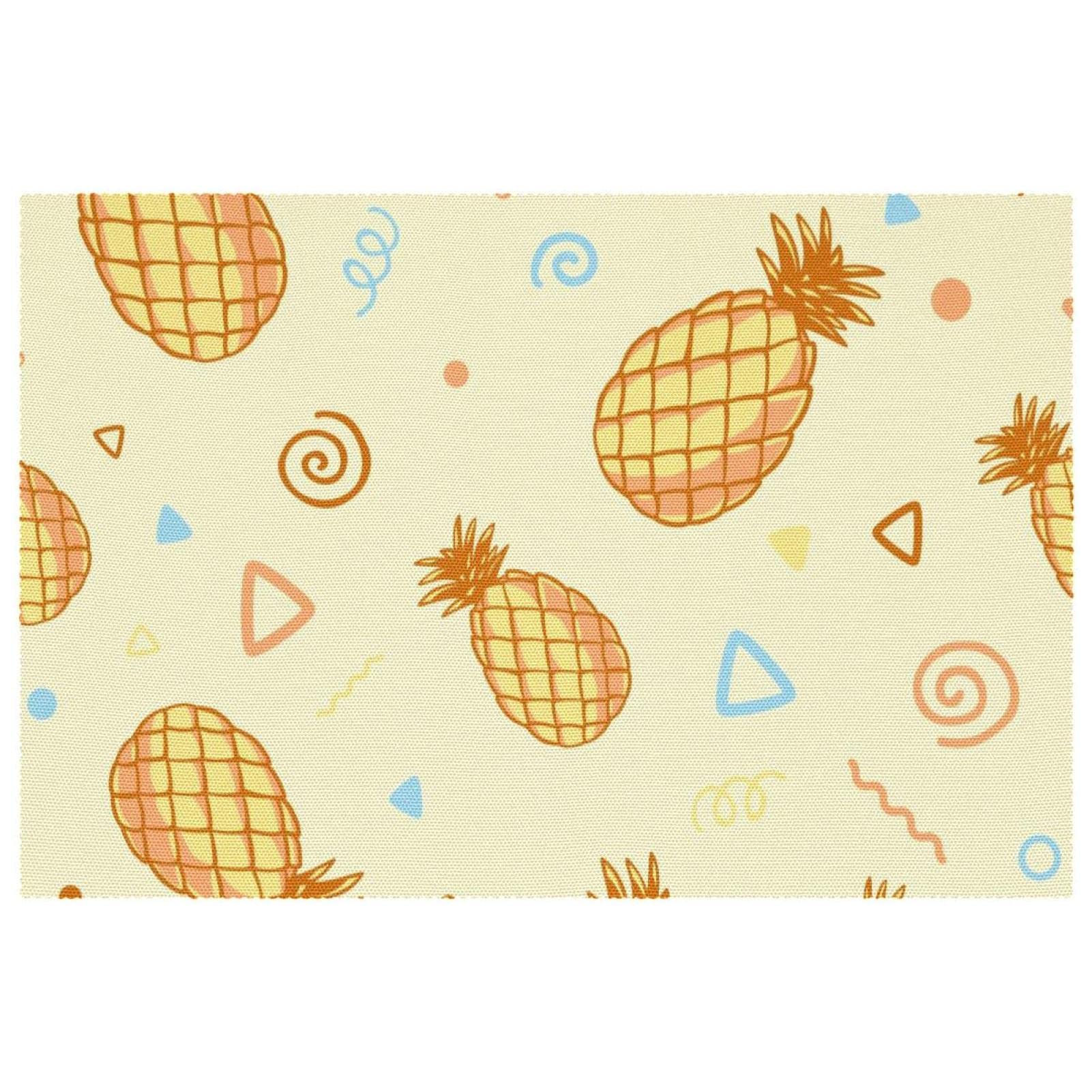 Set de table antidérapant lot de 6 grand format ananas résistant à la chaleur cuisine