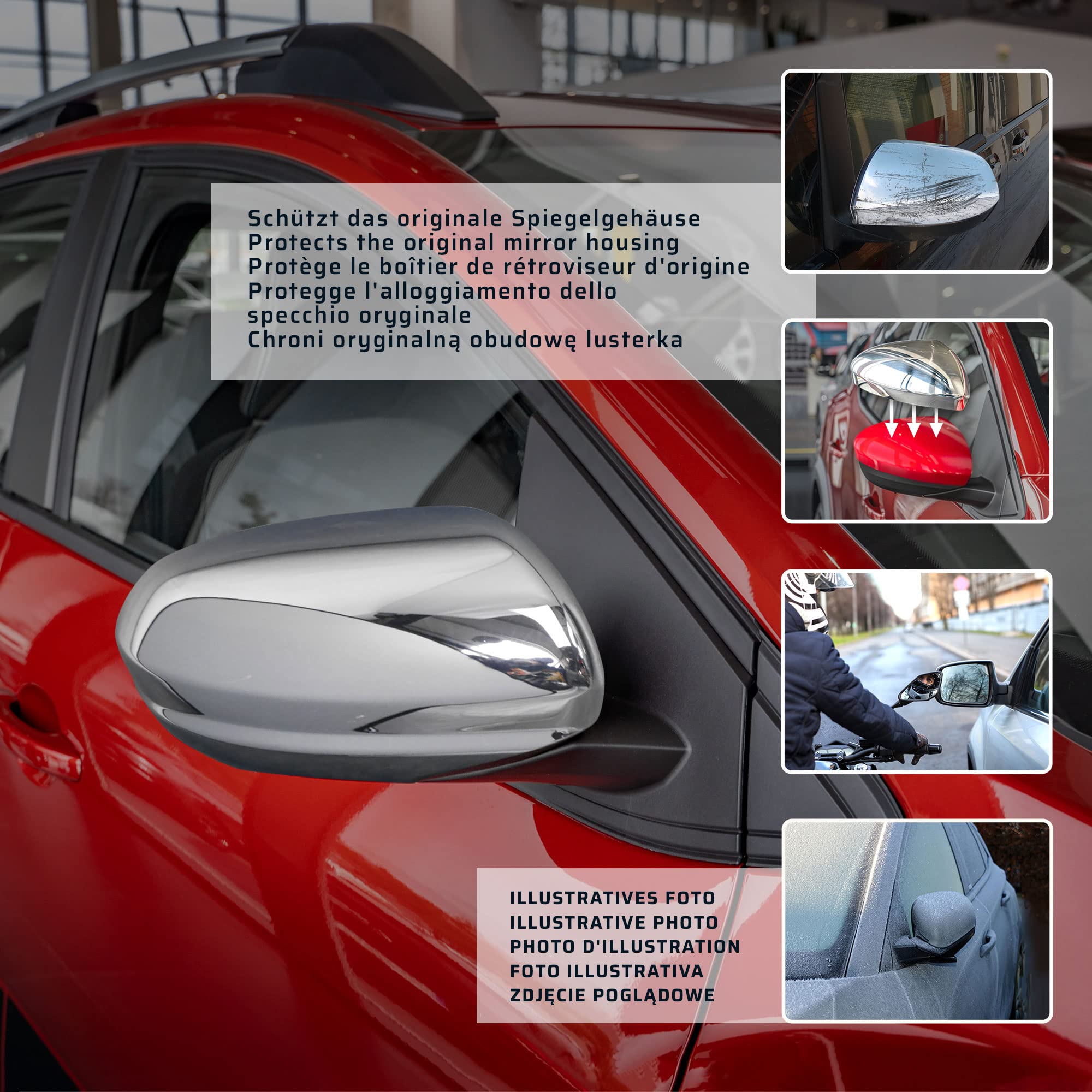 Calotta Specchio Retrovisore Destro Duster 2018+ | Da Verniciare | Ricambio Aftermarket Compatibile OEM 963745777R