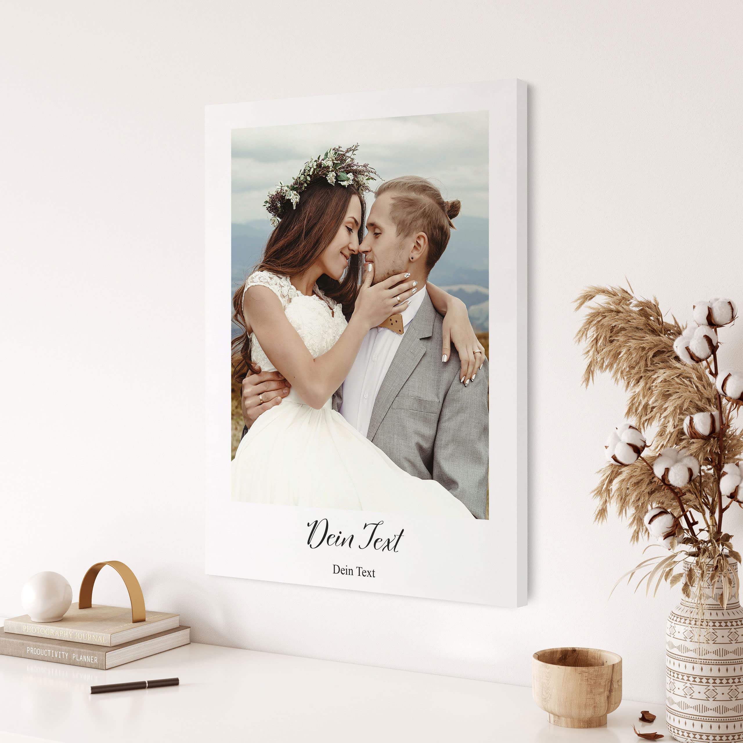 Muralo Personalisierte Leinwand mit eigenem Bild, Wandbild - 120x80 cm | Foto-Leinwandbild, hochauflösender Druck, lebendige Farben - ideal für Wohnzimmer und Schlafzimmer, Ein Geschenk fürs Leben