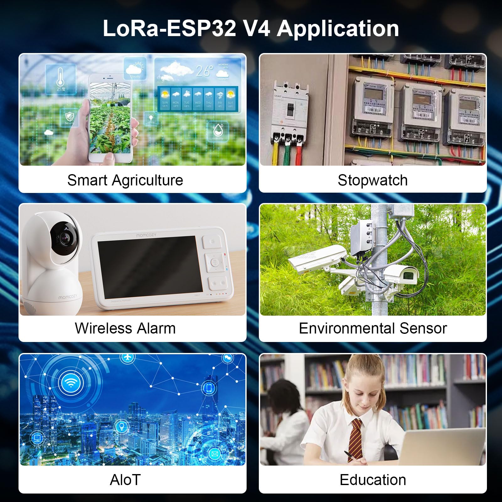 Binghe LoRa ESP32 V4 Board con Meshtastic LoRa ESP32 V4 WiFi Bluetooth Board con GPS e 868MHz Antenne 0.96″ OLED Display 1262 Chip ESP32-S3R2 MCU 16M Flash Compatibile con Arduino IoT Meshtastic
