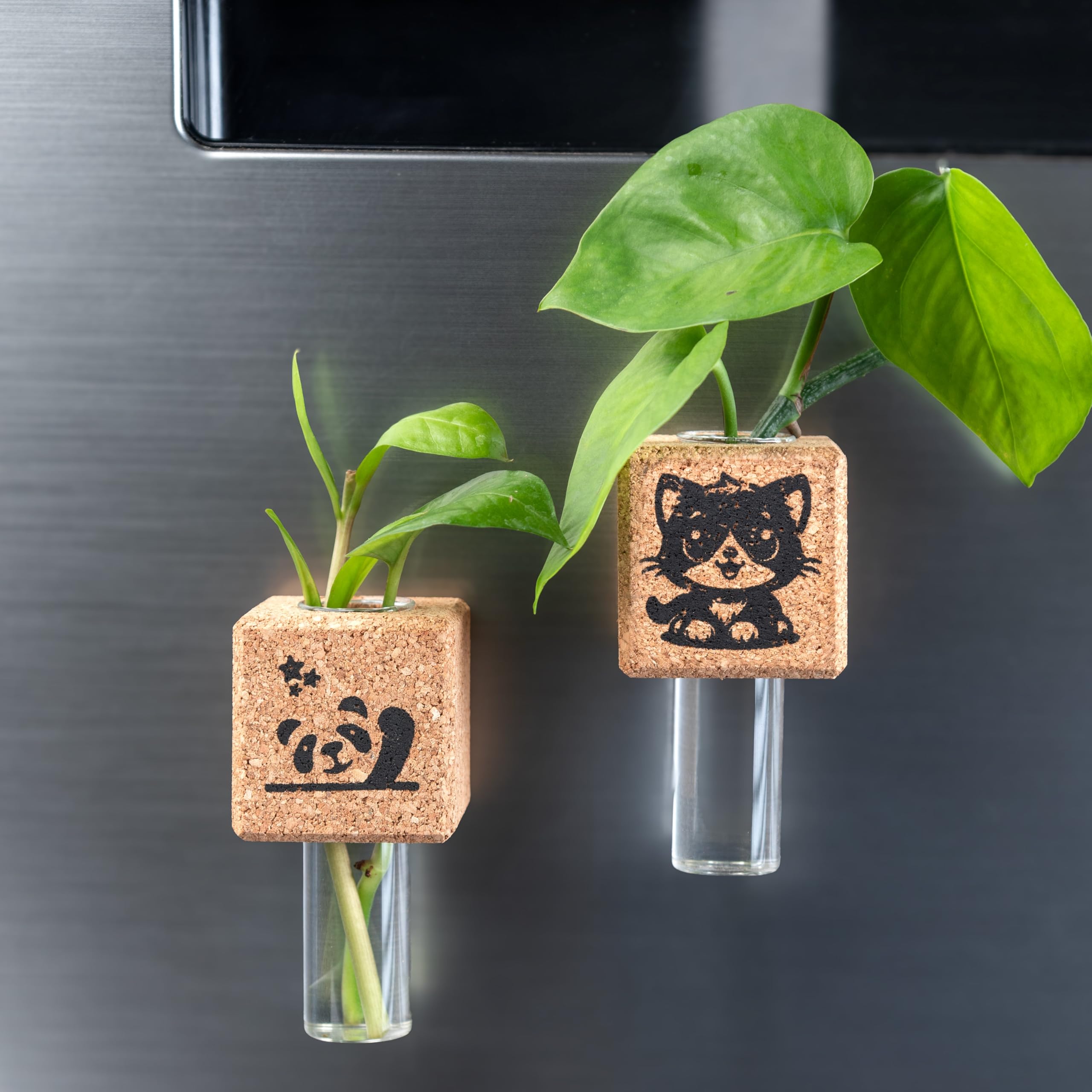 Artmansha Cute Cat and Panda Fridge Magnet Planter | Set of 2 |Tiny Flower Vase| Cute Home Decor | Quirky Birthday Gift| Gift for Friends| Small Size - 5 cm (B0D83QSYL9) Amazon Price History, Amazon Price Tracker