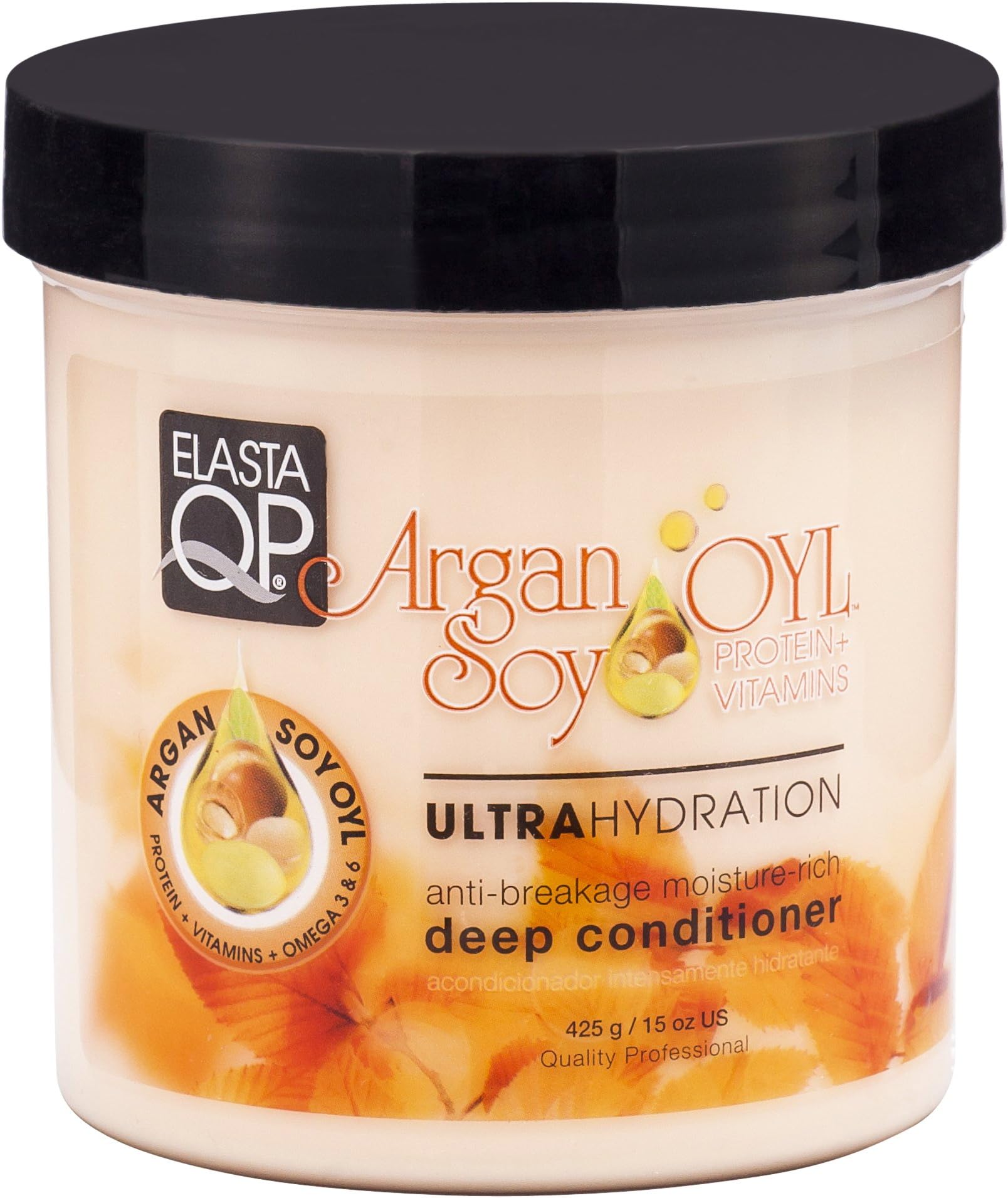 Elasta Qp Argan Oil Soy Ultra Hydration Deep Conditioner 15 Oz