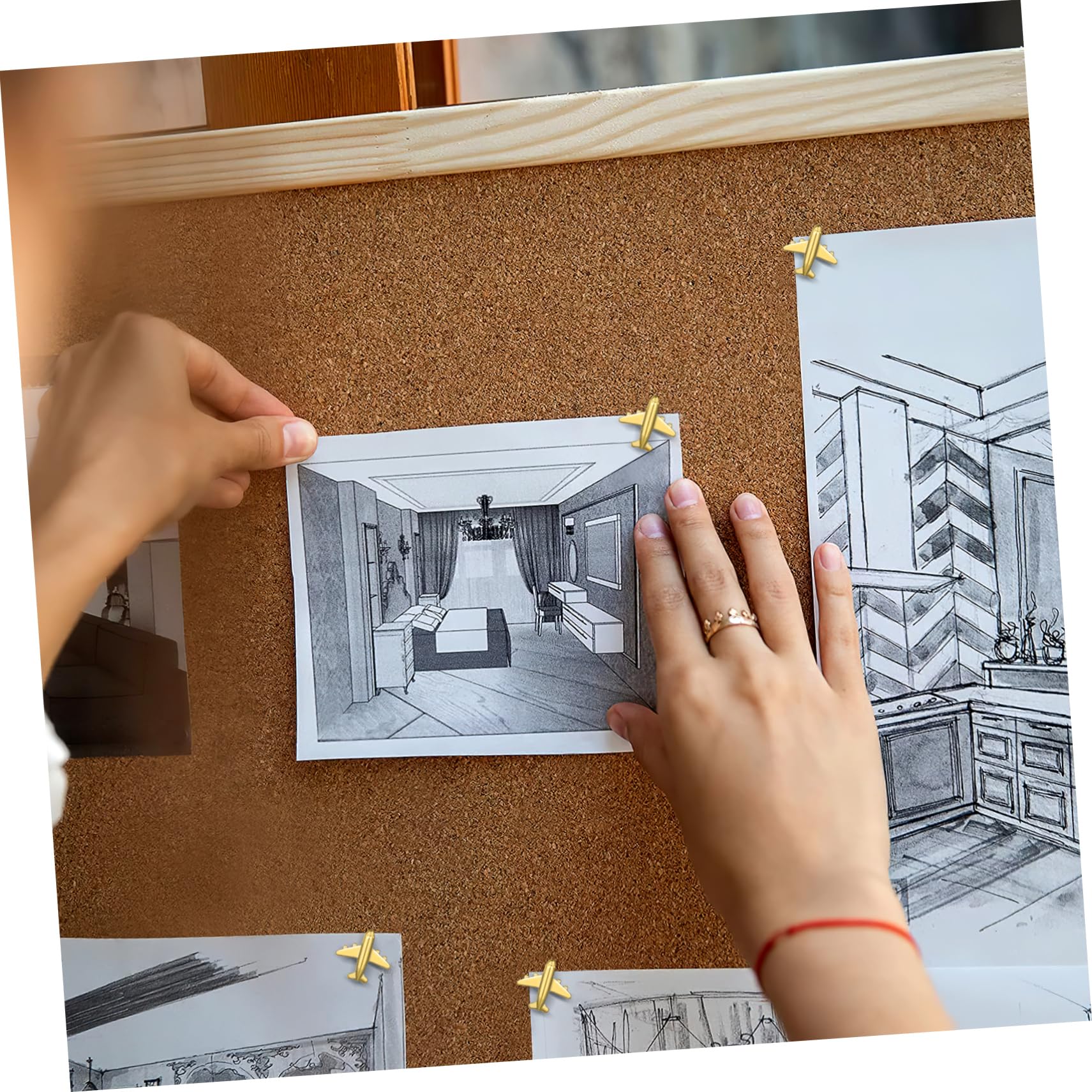 DOITOOL 4 Ensembles Punaises Décoratives Lot pour Tableau Affichage Corkboard Cartes Et Décoration De Photos Pièces * 4