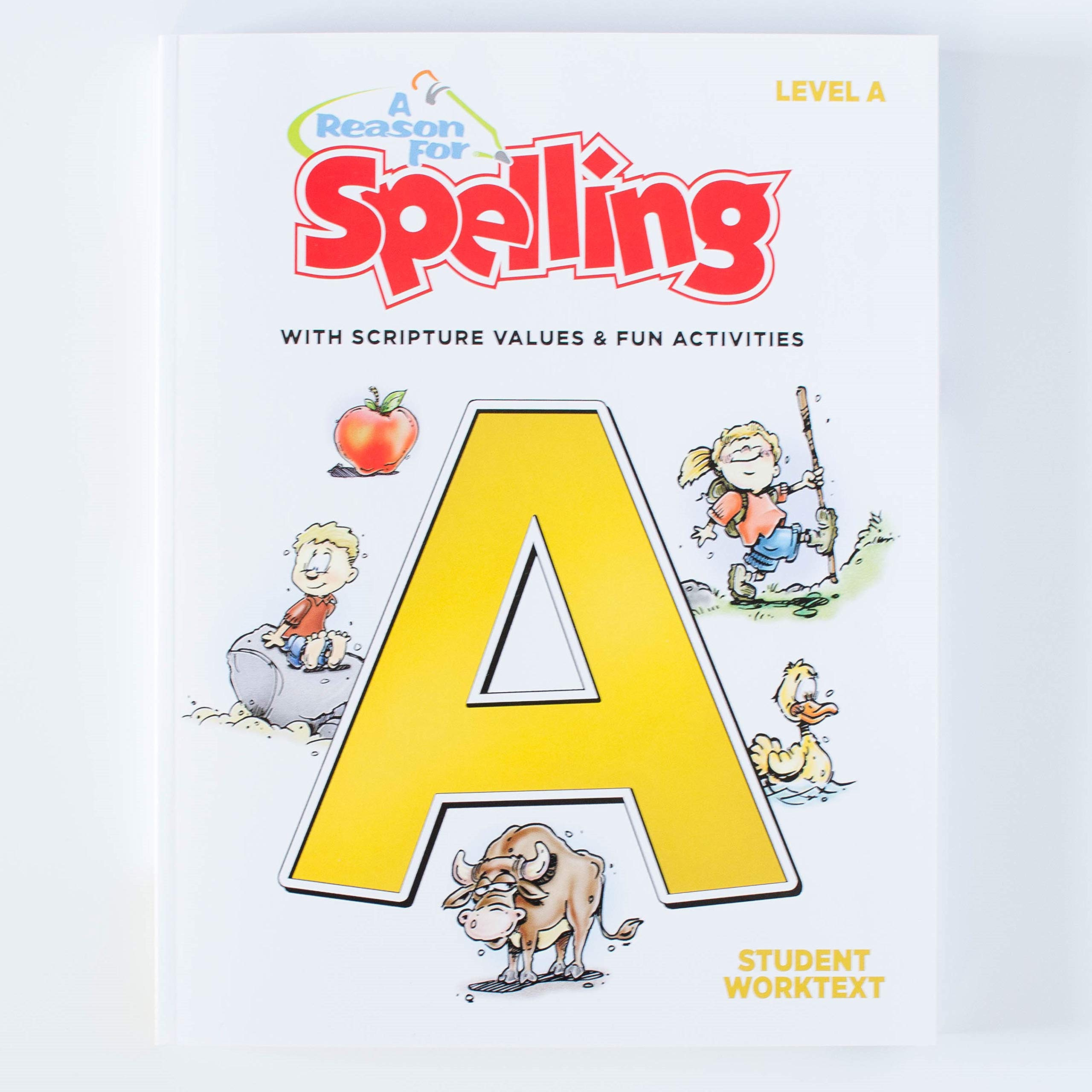 A Reason For 1. Klasse Rechtschreibung Heimschule Pack Stufe A, komplettes Lehrplan-Set für Erstklässler, Übungsarbeitsbuch für Wörter, Wortschatz und Verständnisfähigkeiten, Lernbuch für Kinder