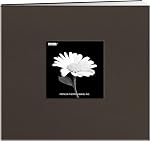 Pioneer Photo Albums MB-811CBFBLK 8 1/2 x 11-Inch Livre mémoire de couverture de tissu post-lié, Noir profond