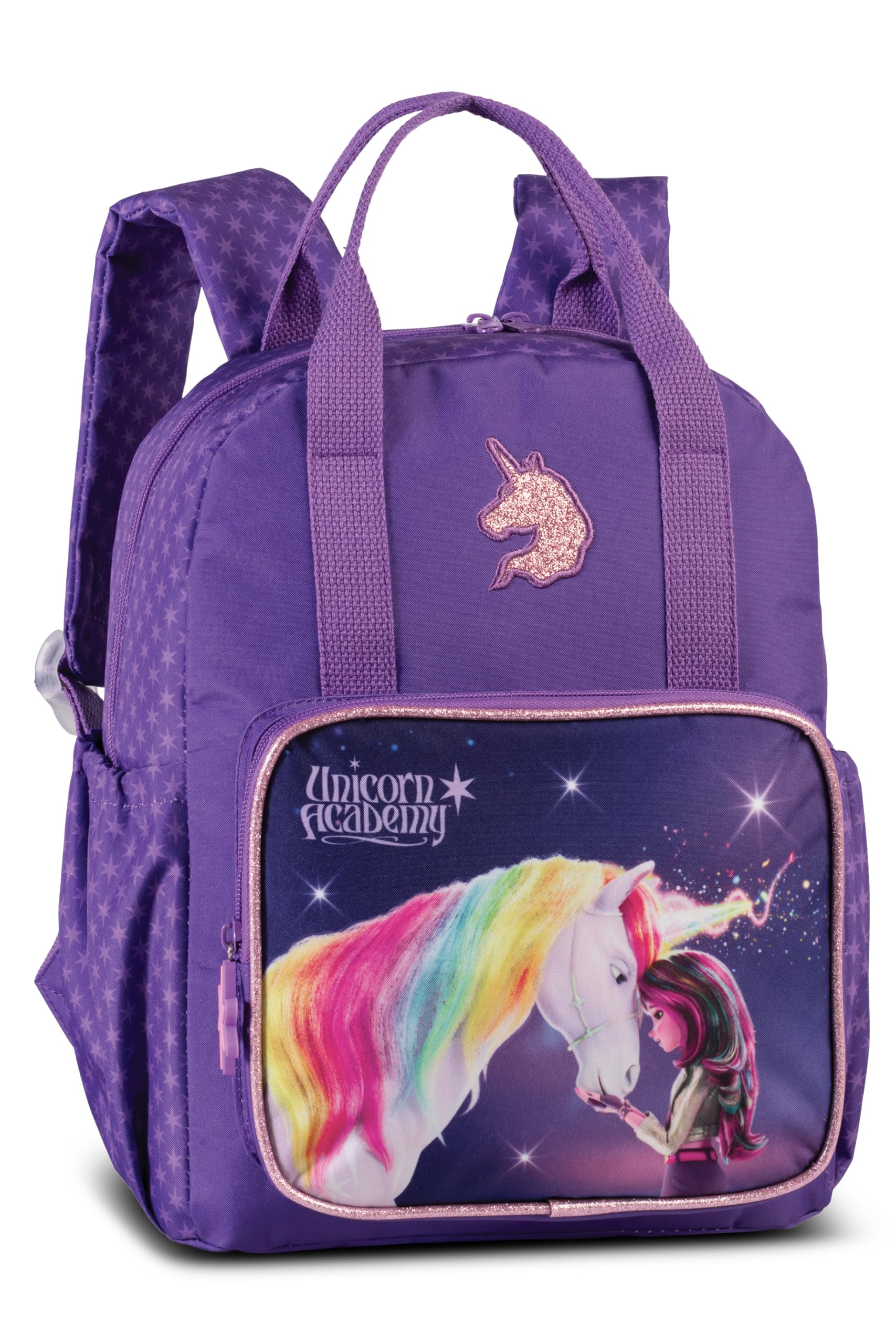 Unicorn Academy Children's Girls' Backpack - 9L Backpack with Zip