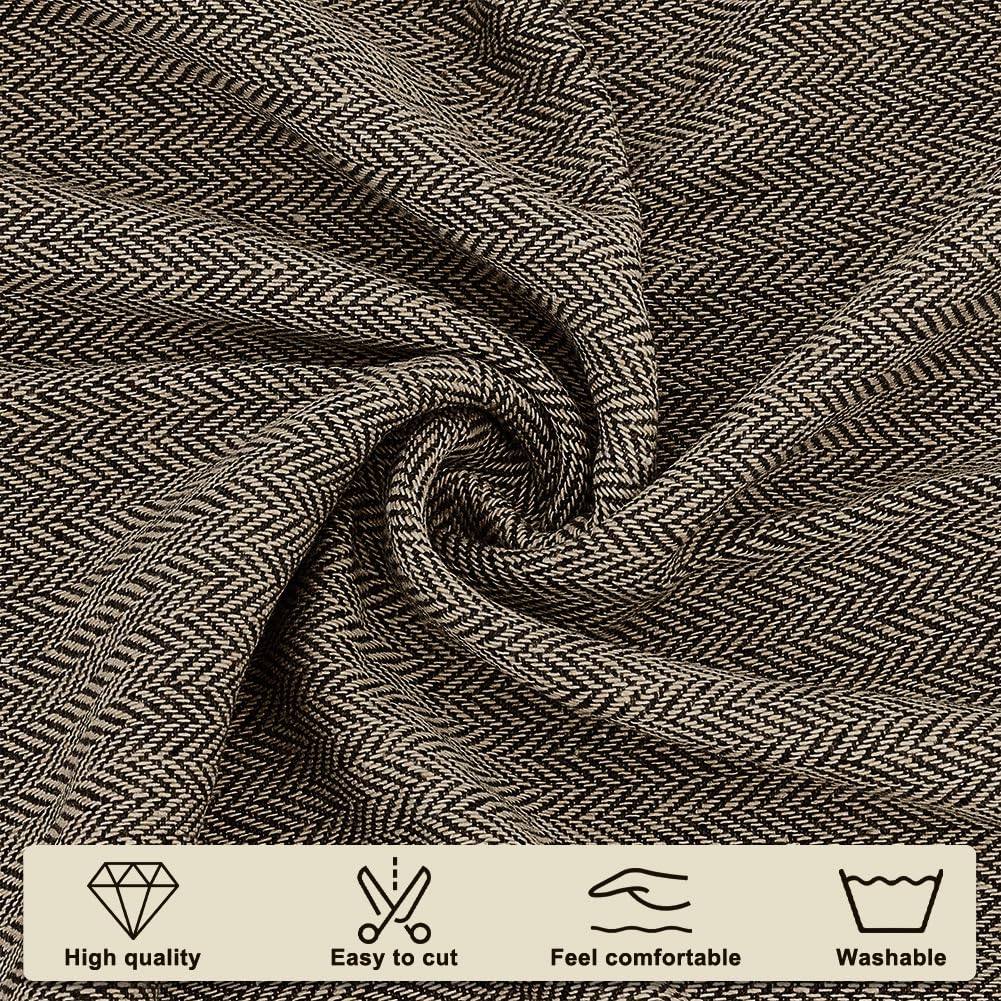Amazon.com: AHANDMAKER Tweed Fabric by the Yard, Fibre Fabric for