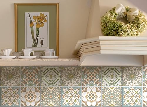 Miniatura 5 de Adhesivos para azulejos en muro, fáciles de aplicar, fáciles de quitar, impermeables, se pueden pegar en cualquier superficie lisa, diseño único, el