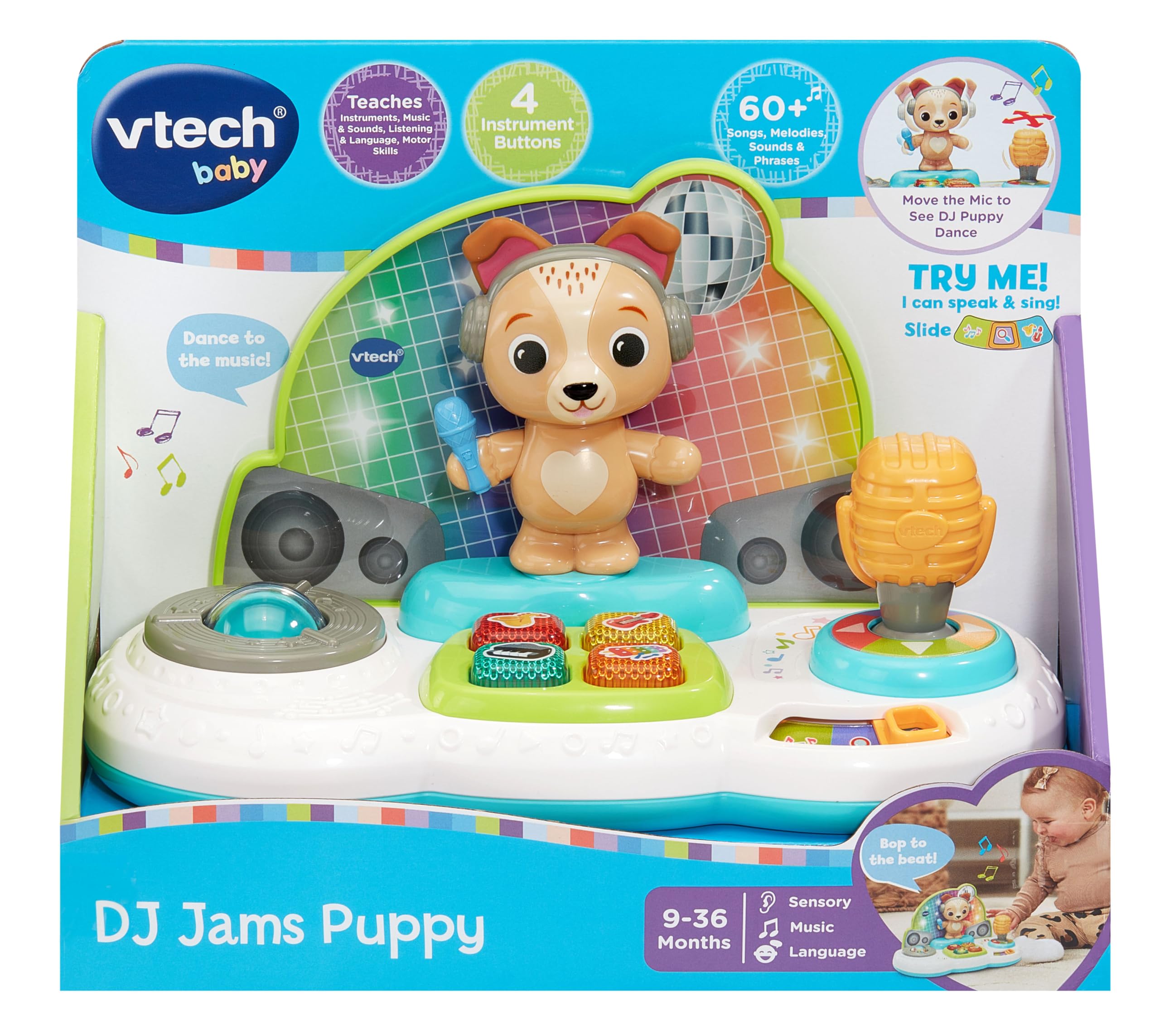 VTech DJ Jams Puppy Instruction Manual - Features, Setup, And - View #4