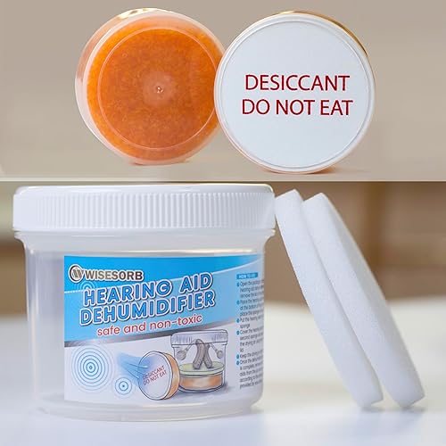 Miniatura 7 de Wisesorb 2 piezas de secador de audífonos, cápsulas secadoras de audífonos ladrillos, accesorios para audífonos