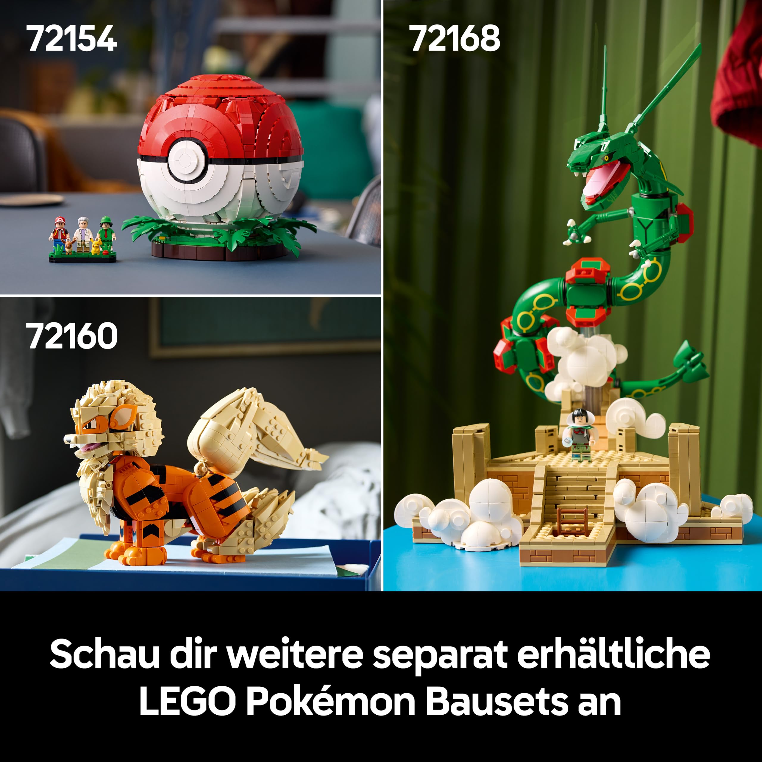 LEGO Pokémon Mampfaxo Figur - Modellbausatz für Erwachsene - Bauspielzeug aus dem Videospiel mit beweglichen Gliedmaßen & Kopf - DIY Zimmer Deko - Sammelbares Gaming Geschenk - 72150