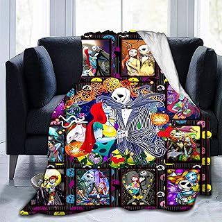 Cobertor De Lã De Halloween Para Cama, Cobertor Envoltório Para Sofá, Cobertor De Pesadelo Antes Do Natal, Cobertores Fantasmas, Roupa De Cama Para Crianças