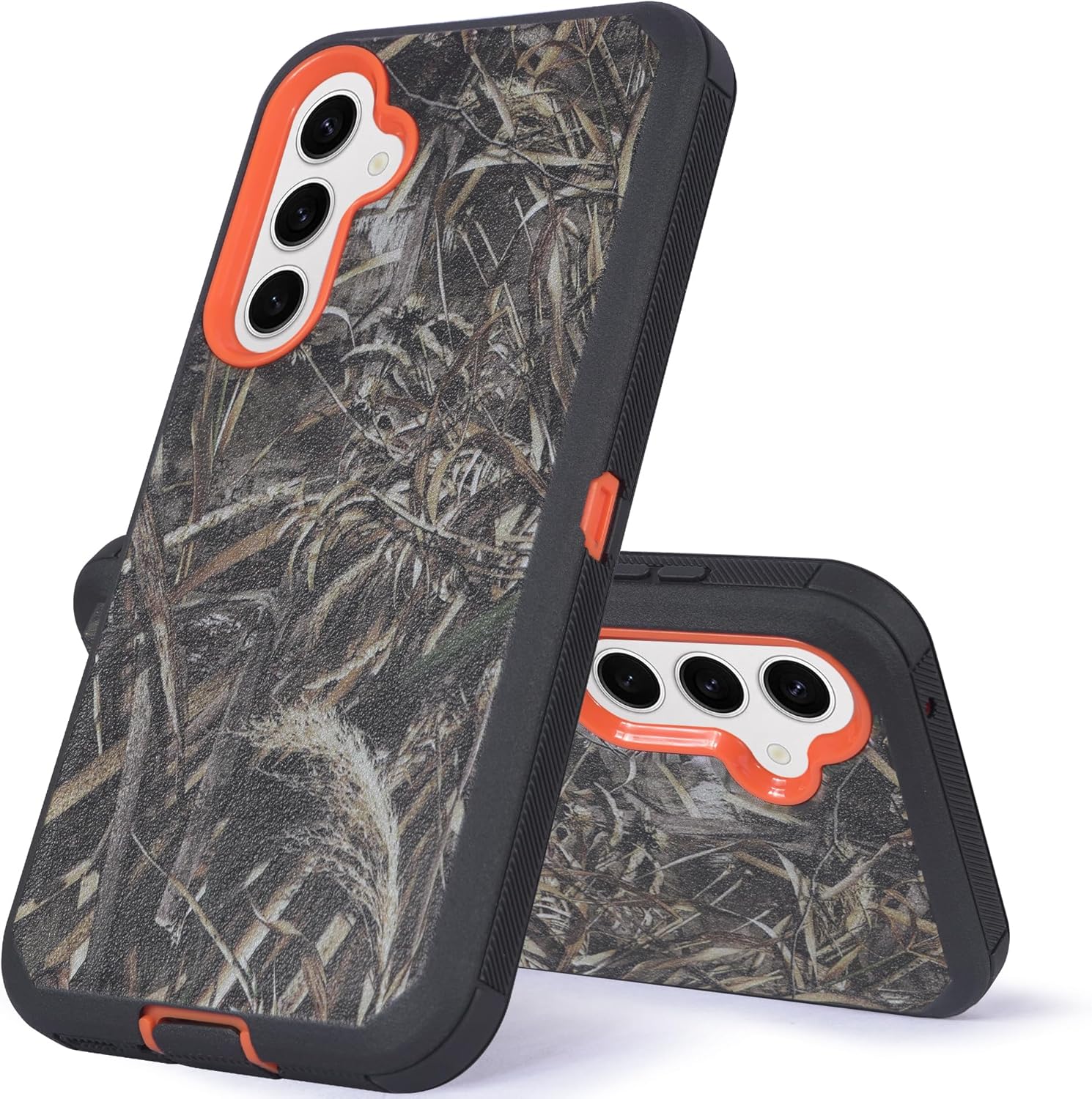 Designed for Samsung Galaxy S24 FE Case with Belt Clip Holster, Built-in Screen Protector, Anti-Drop, Shockproof, with Kickstand, Heavy Duty Protection (Camo) - Image 3