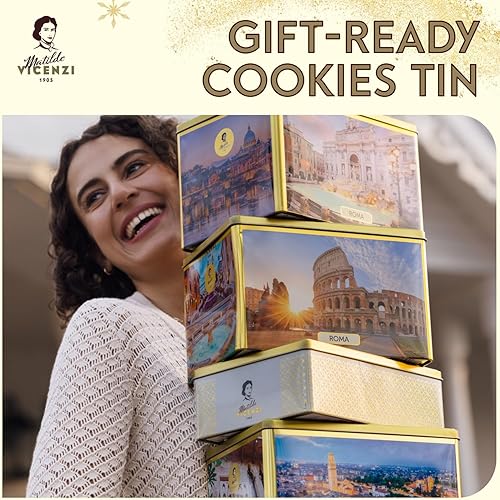 Miniatura 3 de Matilde Vicenzi Verona - Surtido de pasteles y galletas italianas, regalos gourmet para Acción de Gracias y Navidad, galletas surtidas en lata