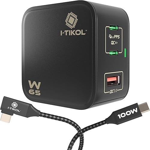 Miniatura 9 de Cargador USB C de 245 W A2215 - Bloque de cargador USB C - Cargador GaN de 5 puertos de escritorio 3 USB-C 2 USB-A - Hub USB alimentado - Múltiples