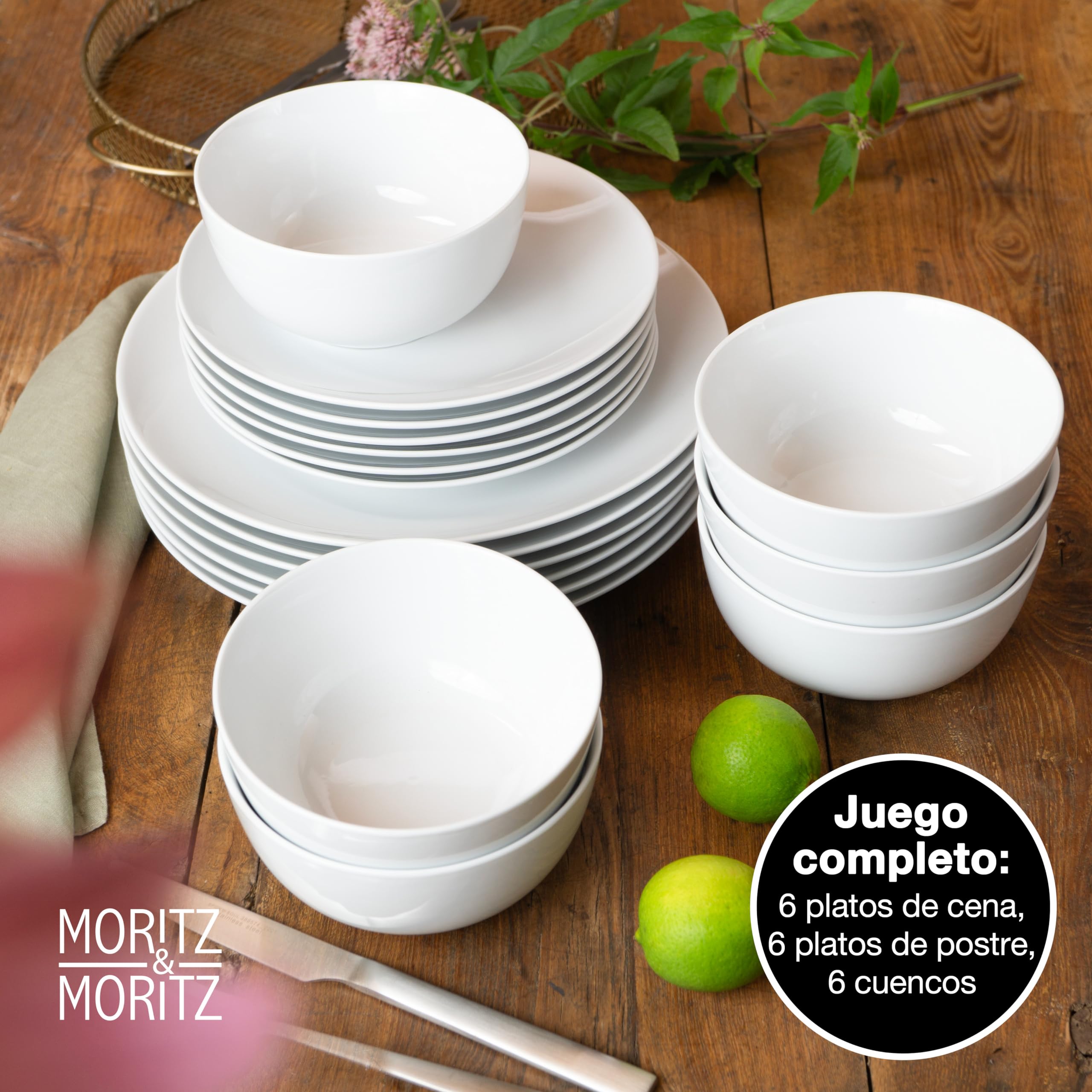 Platos Cocina Juego Platos Terra Porcelana Rosa, 27 Cm Para