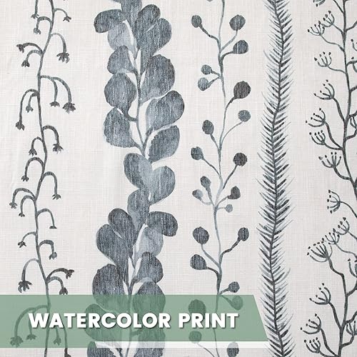 Miniatura 4 de MEETSKY Cortinas para sala de estar de 90 pulgadas de largo, estilo bohemio, con pestaña trasera, para dormitorio, filtrado de luz, bolsillo para