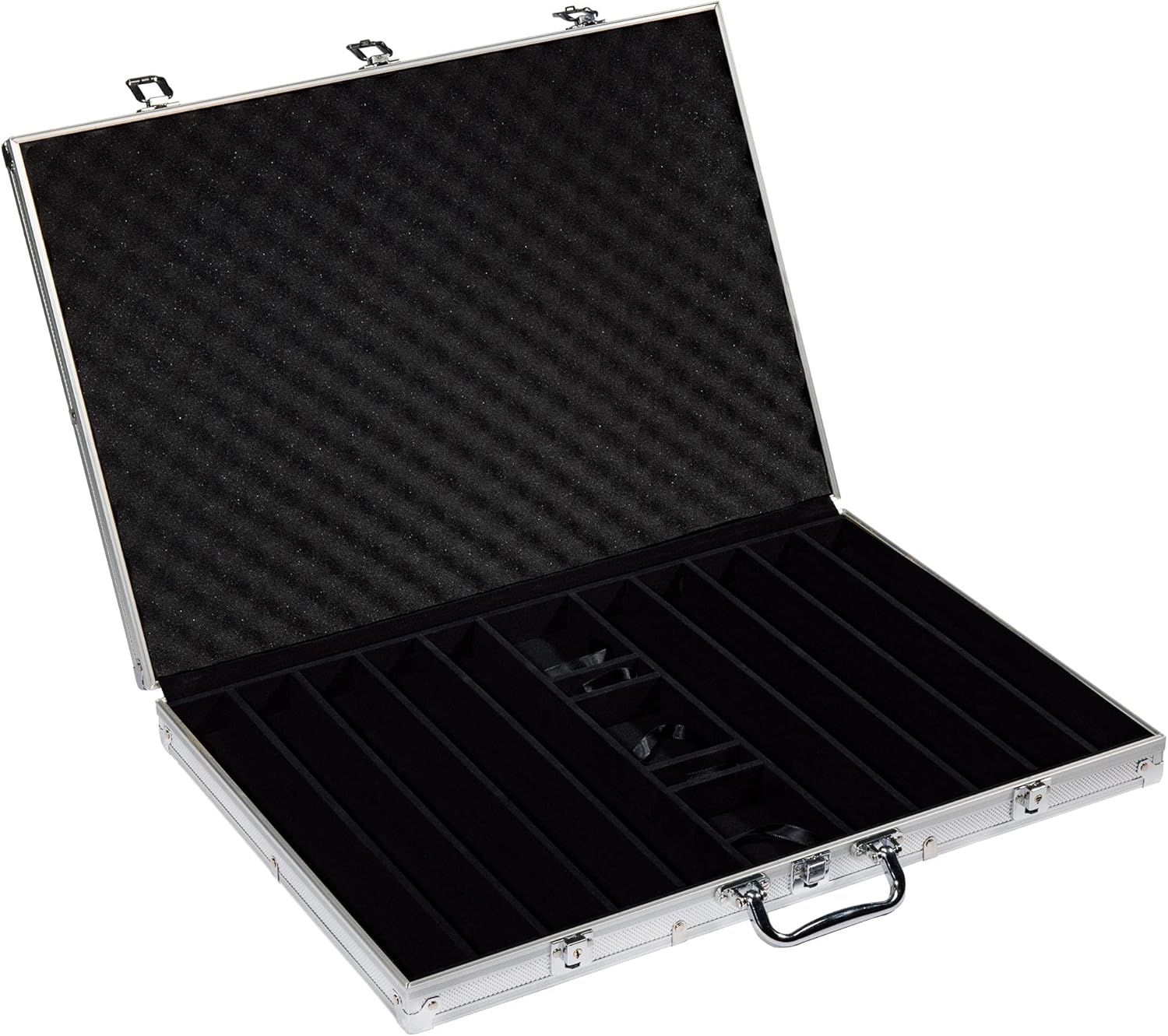 1,000-count Aluminum Poker Chip Case - Locking, Key Included