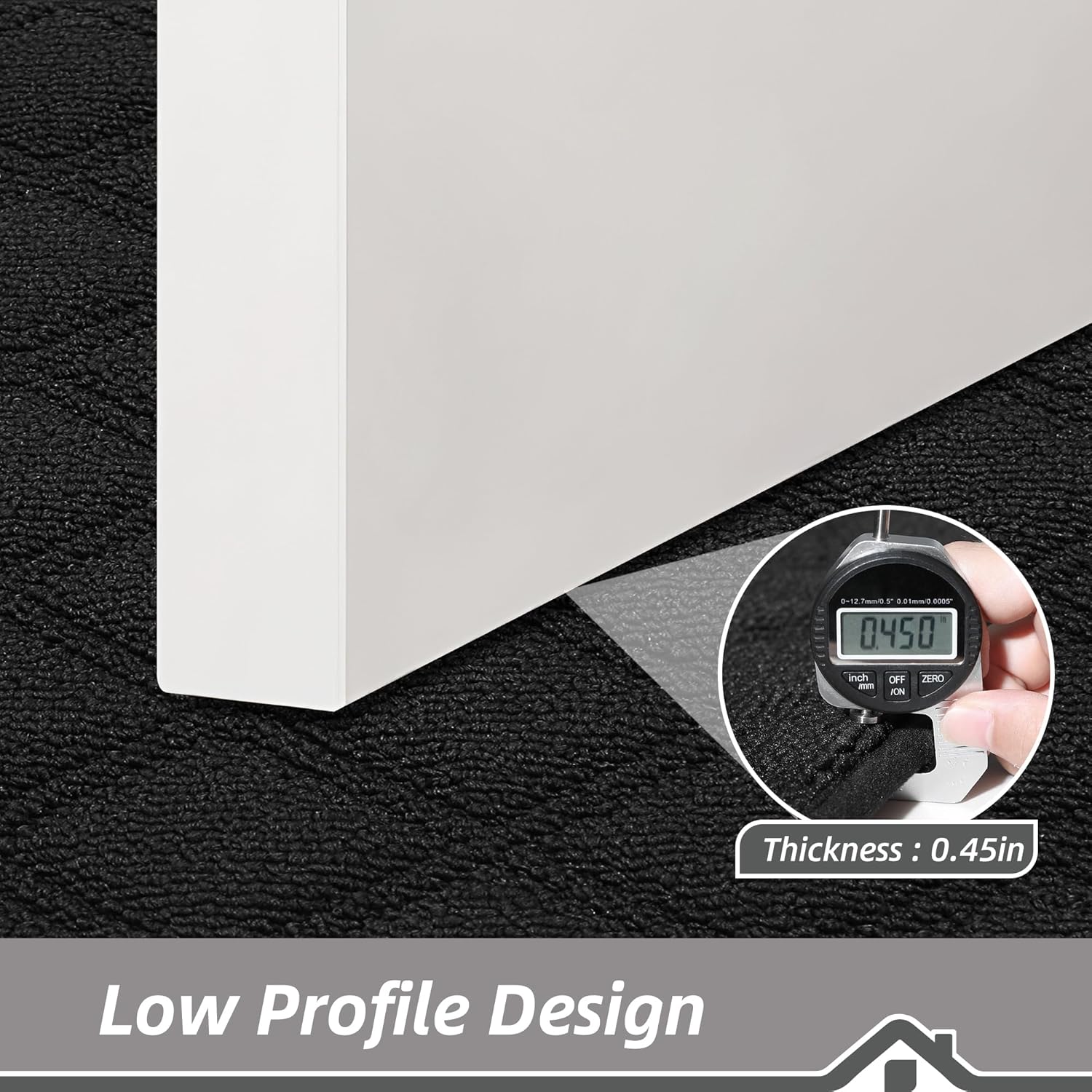 BEQHAUSE Dirt Trapper Door Mat 32" x 48", Non-Slip Washable Doormats Welcome Mat, Dirt Resistant and Absorbent Entrance Mat, Low Profile Floor Mats for Front Back Door, Entryway, Black - Image 5