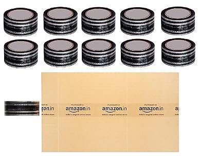 Bleus Brand Packaging Cello Tape 100 Meter x 48mm 2 Inch, Amazon Water Mark Very Strong Adhesive Tape (100, Transparent, 10)