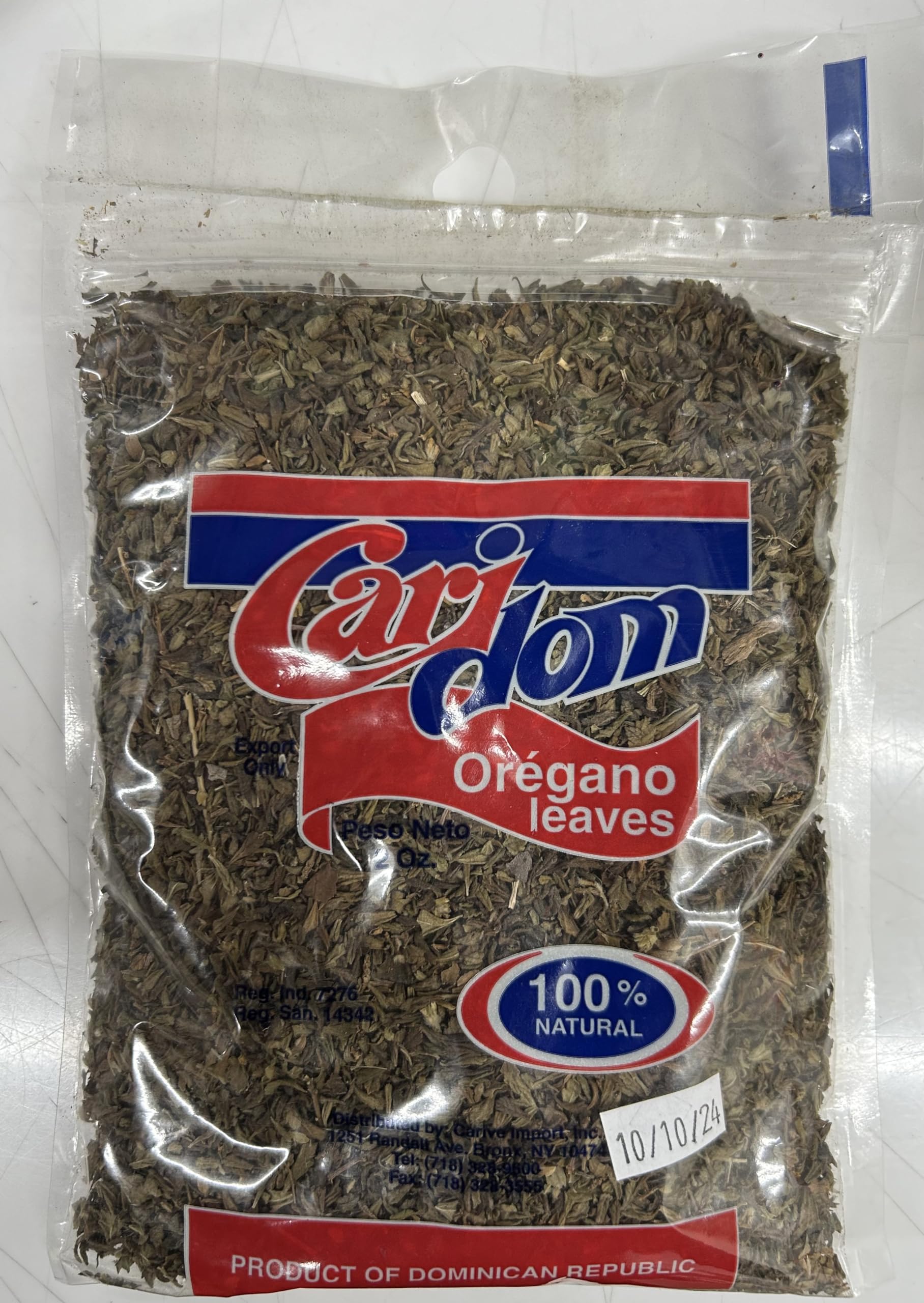 Generic Caridom Oregano Leaves 2oz Product from Dominican Republic