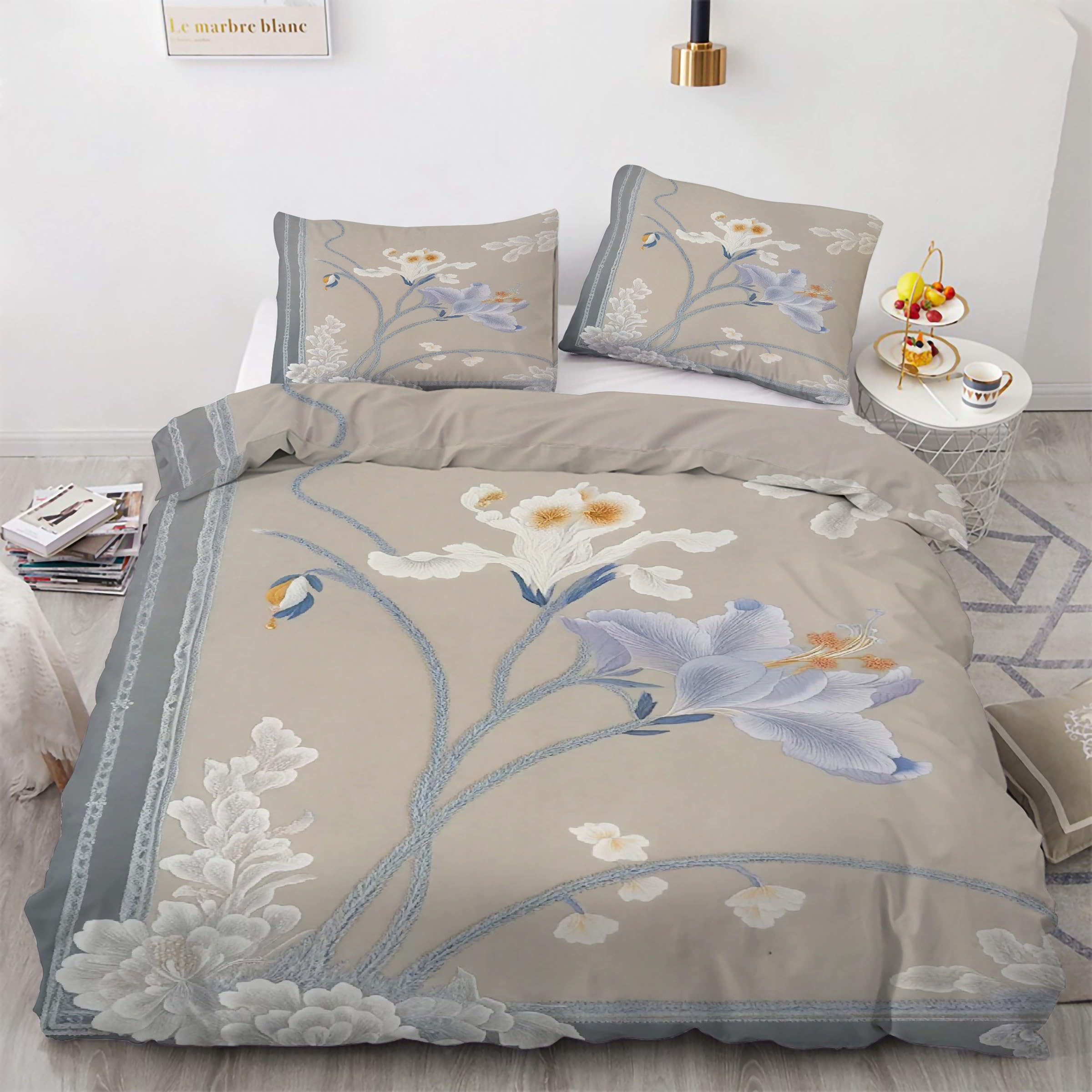 Housse de couette 200x200 fleurs pour créer un cocon printanier chez soi