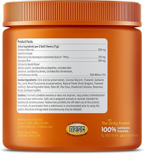 Miniatura 6 de Zesty Paws Allergy Immune Supplement for Dogs - with Omega 3 Wild Alaskan Salmon Fish Oil  EpiCor  Digestive Prebiotics  Probiotics - Anti Itch