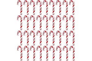100Pcs Clay Candy Canes Nail Art