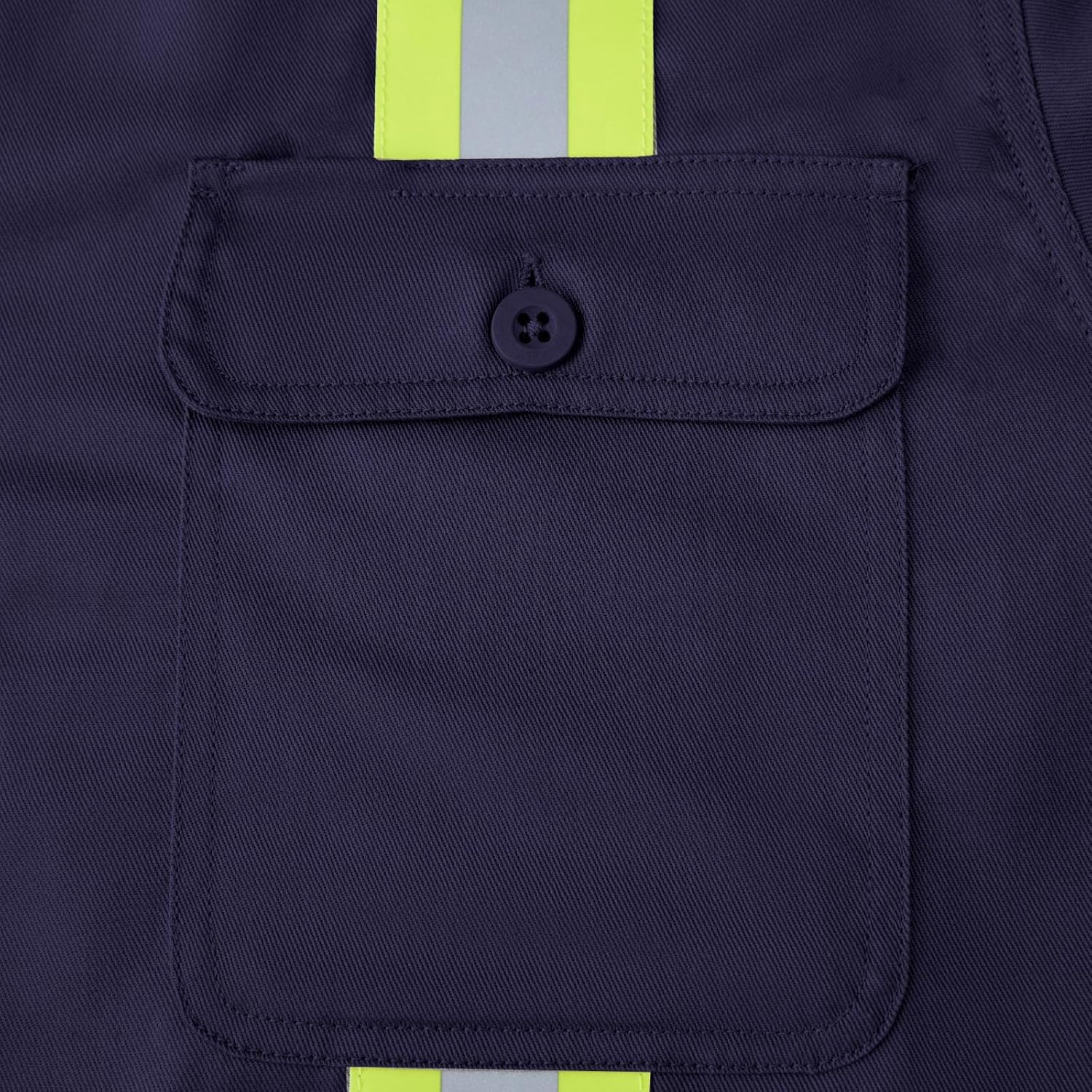 FR Hi-Vis Shirts 7OZ Flame Resistant/Fire Retardant High Visibility 100% Cotton Men’s Welding Safety Shirt NFPA2112/CAT2 - Image 4