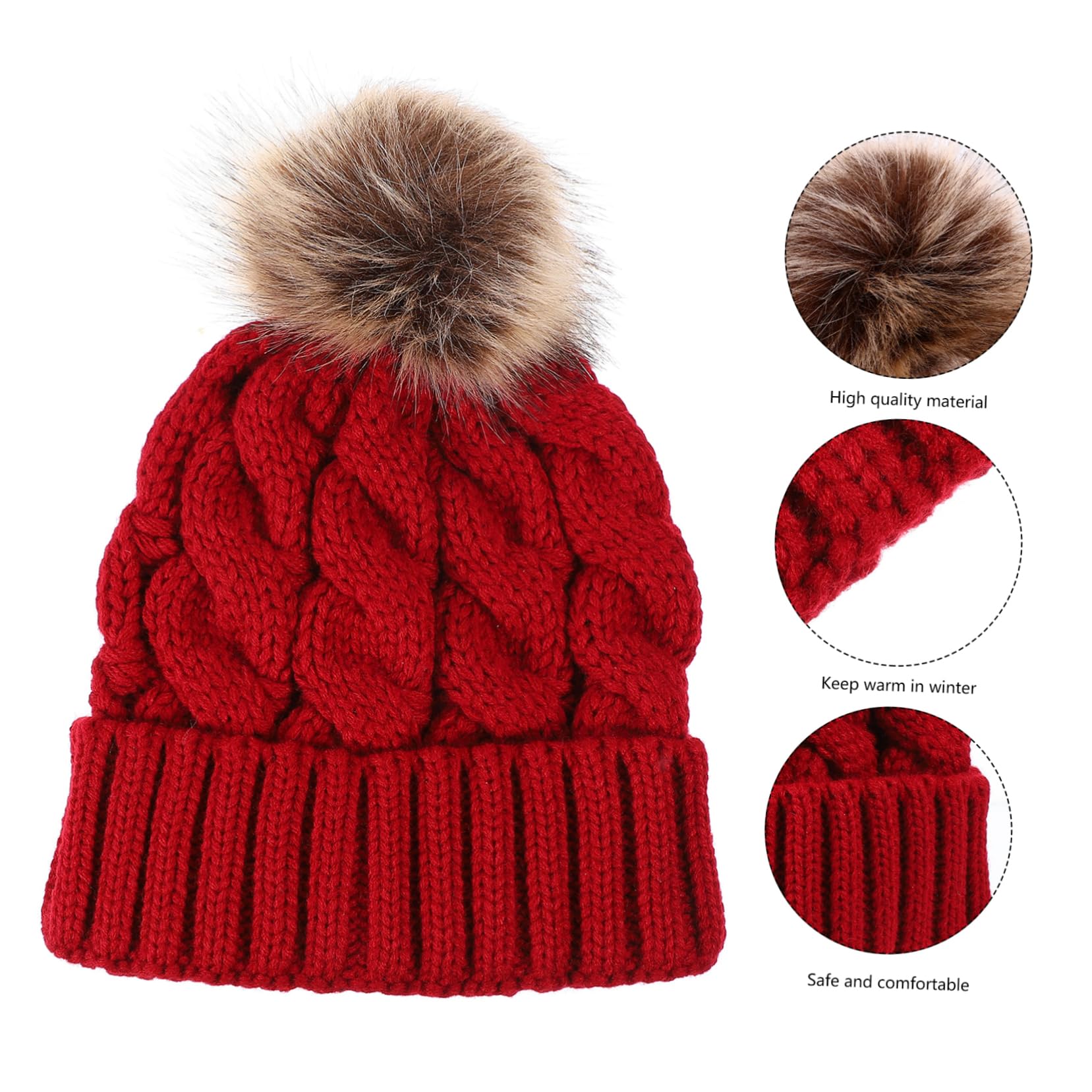2 Pièces Bonnet De Laine Femmes Chapeaux Et Casquettes Chapeau Pour Femmes Chapeaux Pour Femmes Hiver Tricot Chapeau Tricot Chapeaux Pour Femmes Hiver Tricoté Chapeau Chaud Femme