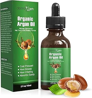 Argan Oil -100% Organic & Cold Pressed Moroccan Oil - Anti-Aging Moisturizing Treatment for Face, Hair, Skin & Nails - Sti...