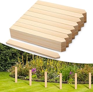 30 PCS Wooden Stakes 12 Inch Wood Survey Grading Stakes with Sharp Point Wooden Garden Stake Sign Posts Plant Support Stake for Silt Fence Baselines Backyard Boundaries Yard Farm