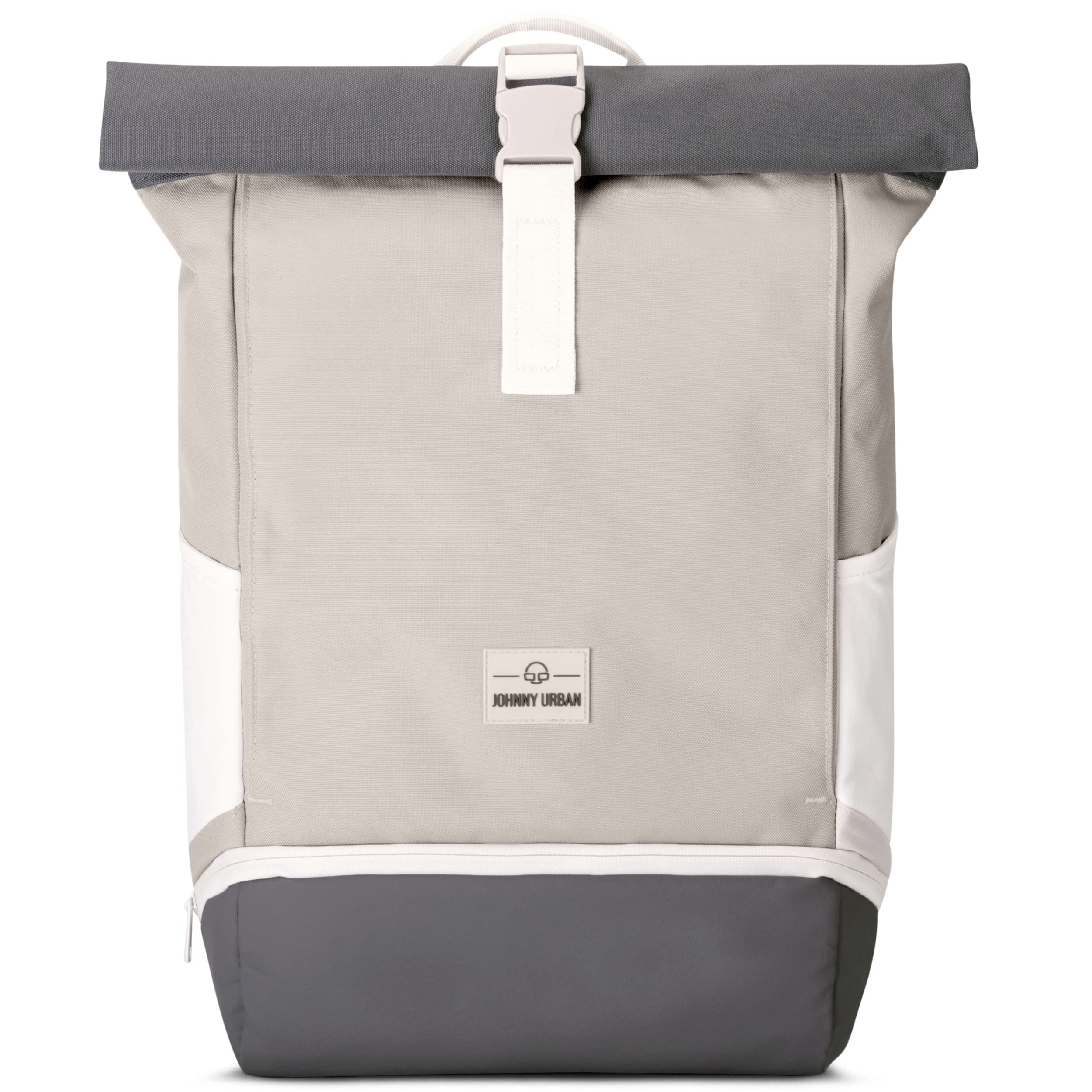 Rolltop Backpack Women & Men Large Beige - Allen Medium - Daypack with Laptop Compartment for University Work Travel - Laptop Backpack with Extra Shoe Compartment - Water-Repellent