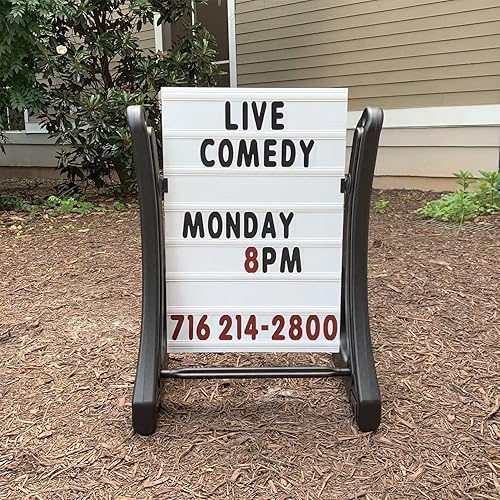 Miniatura 4 de SmartSign Kit de letrero y letra de acera portátil con ruedas de lujo, 42 pulgadas de alto x 29 pulgadas de ancho