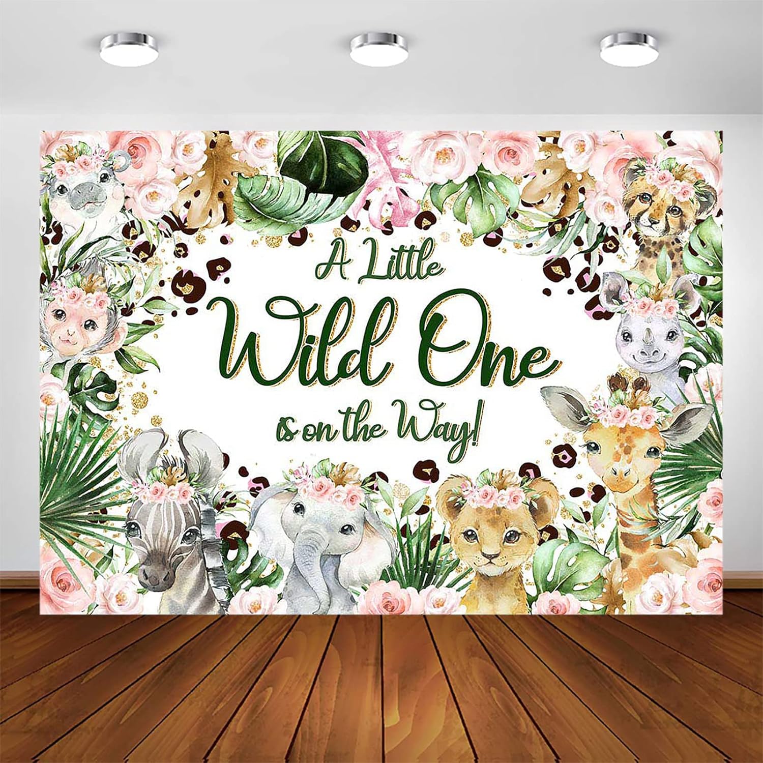 Avezano Safari Baby Shower Banner A Little Wild One Baby