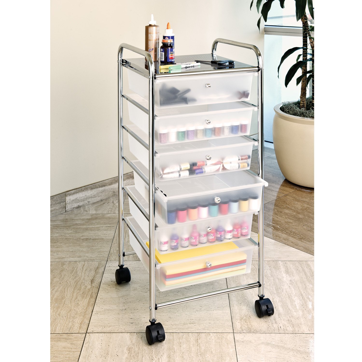 Amazon.co.jp: Seville Classics キッチンワゴン ホワイト 約39.37