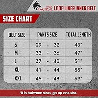 Vista 7 de WOLF TACTICAL Loop Liner Inner for Duty & Battle Belt Cinturón de 1.5 pies con gancho y bucle EDC - Interior negro