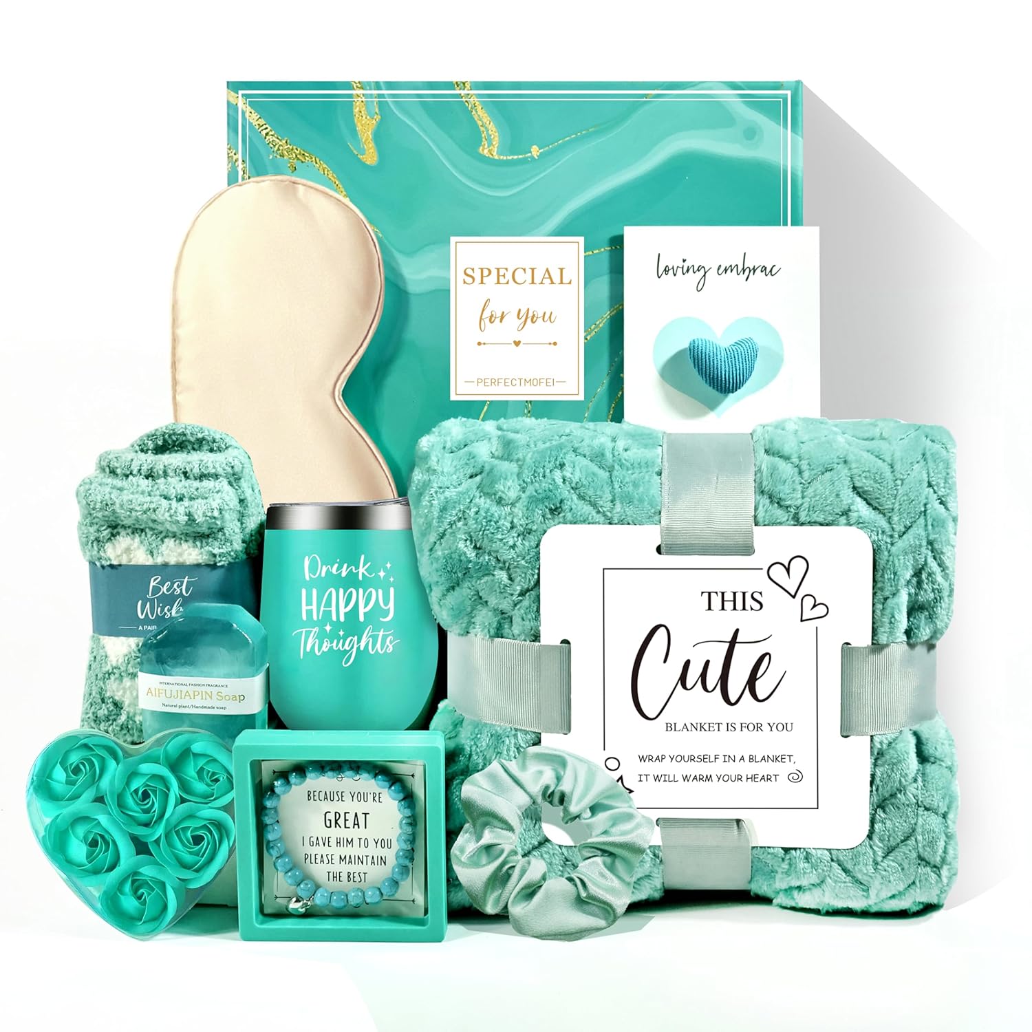 Birthday Gifts for Women, Thinking of You Gifts for Her，Self Care Package, Get Well Soon Gift Baskets for Women Spa Gifts Set, Baskets for Mom Best Friend Sister Wife Her