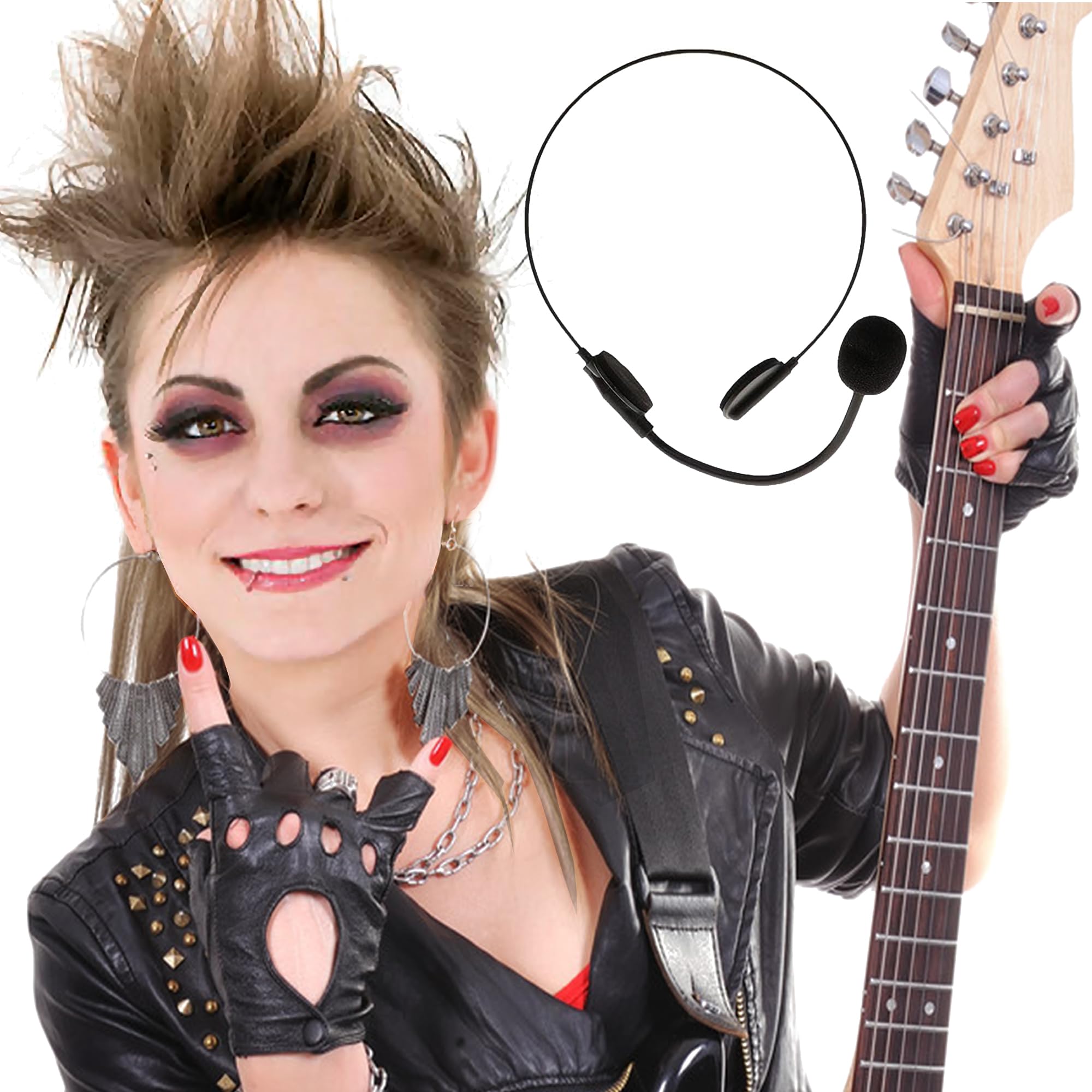 Cuffie Giocattolo Con Microfono Finto - Accessorio Perfetto Per Costumi Rockstar E Feste Di Halloween - Foto 7