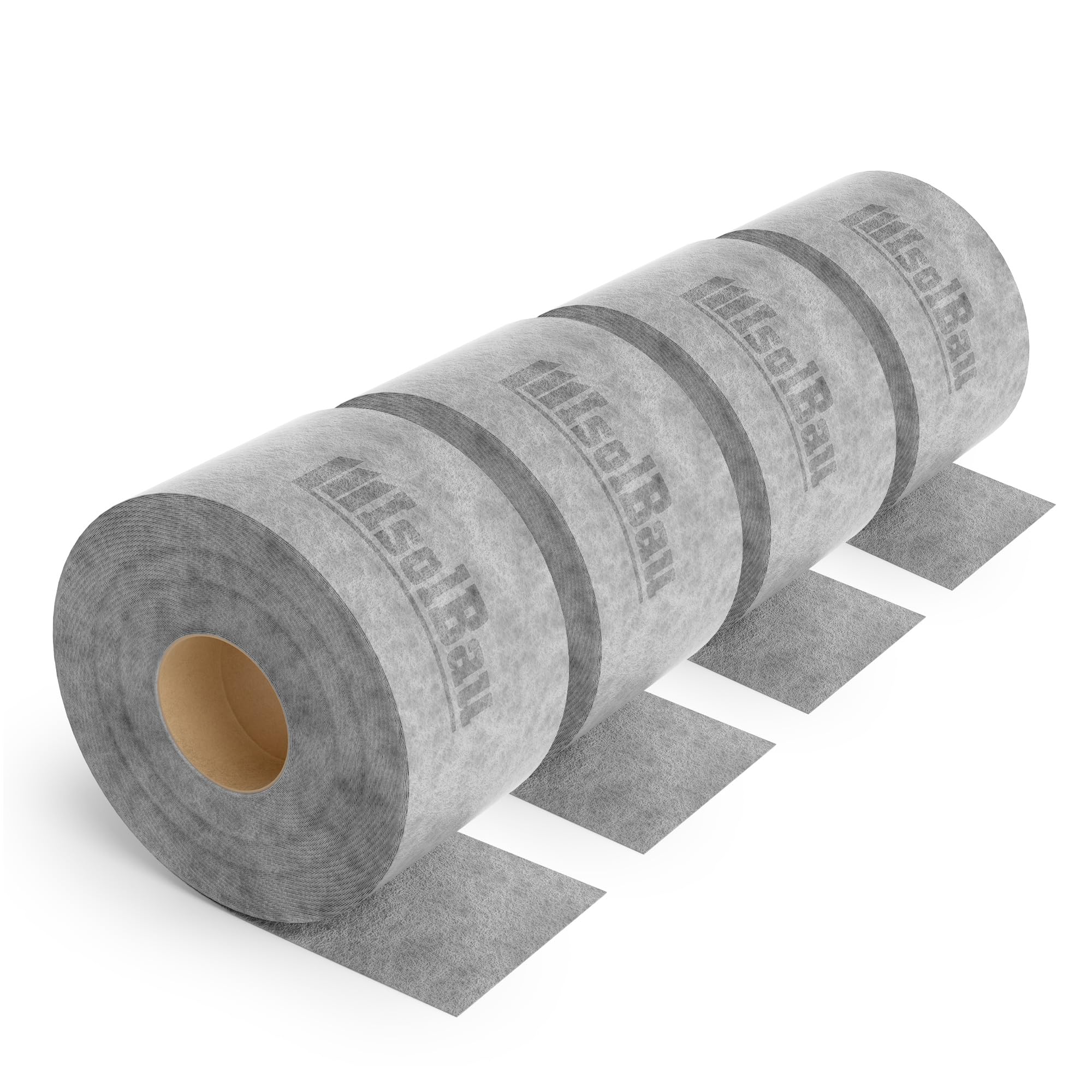 Isolbau Dichtband P3 Grau - 200 m Abdichtband Wasserdichtes Dichtungsband für Sanitär, Dusche, Bad und Fliesen, Balkon und Terrasse, Abdichtung für Innen- & Außenbereich Isolierung - 120 mm