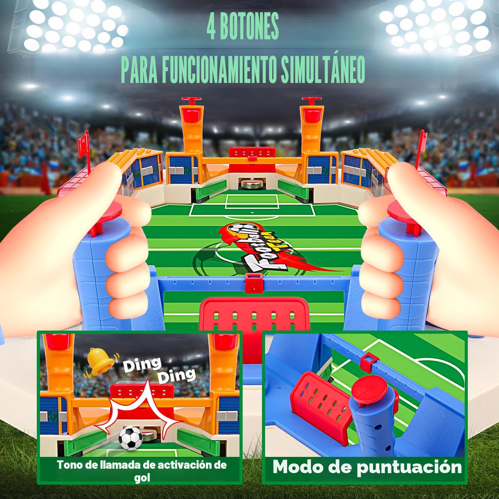 nicknack Juego de Mesa de Fútbol, Juego de Mesa de Fútbol para Niños, Juegos Familiares Interactivos Regalo para Niños Regalo Reyes
