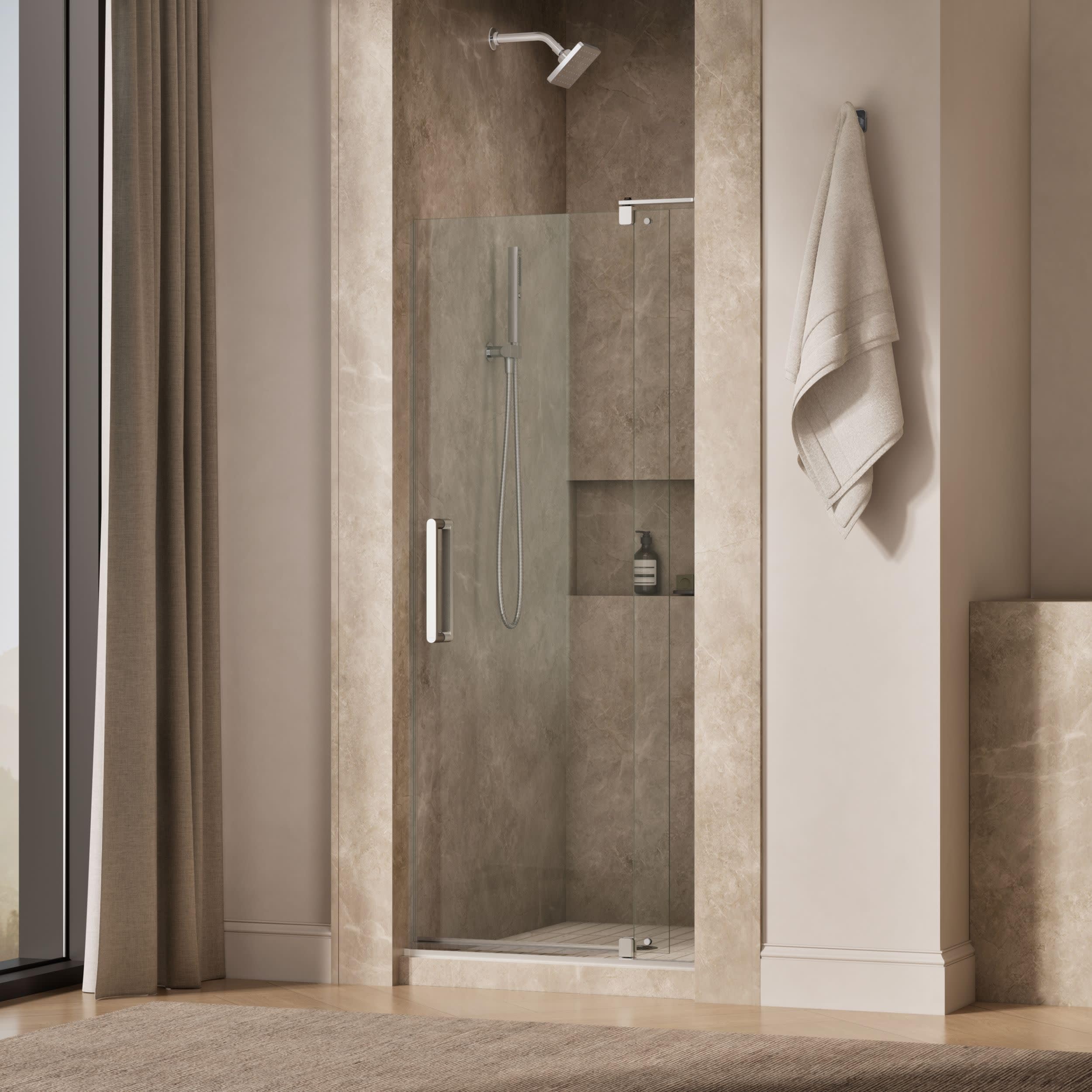 Kohler K-707510-L-SHP 707510-L-SHP REVEL 1/4 PIVOT DOOR, Bright