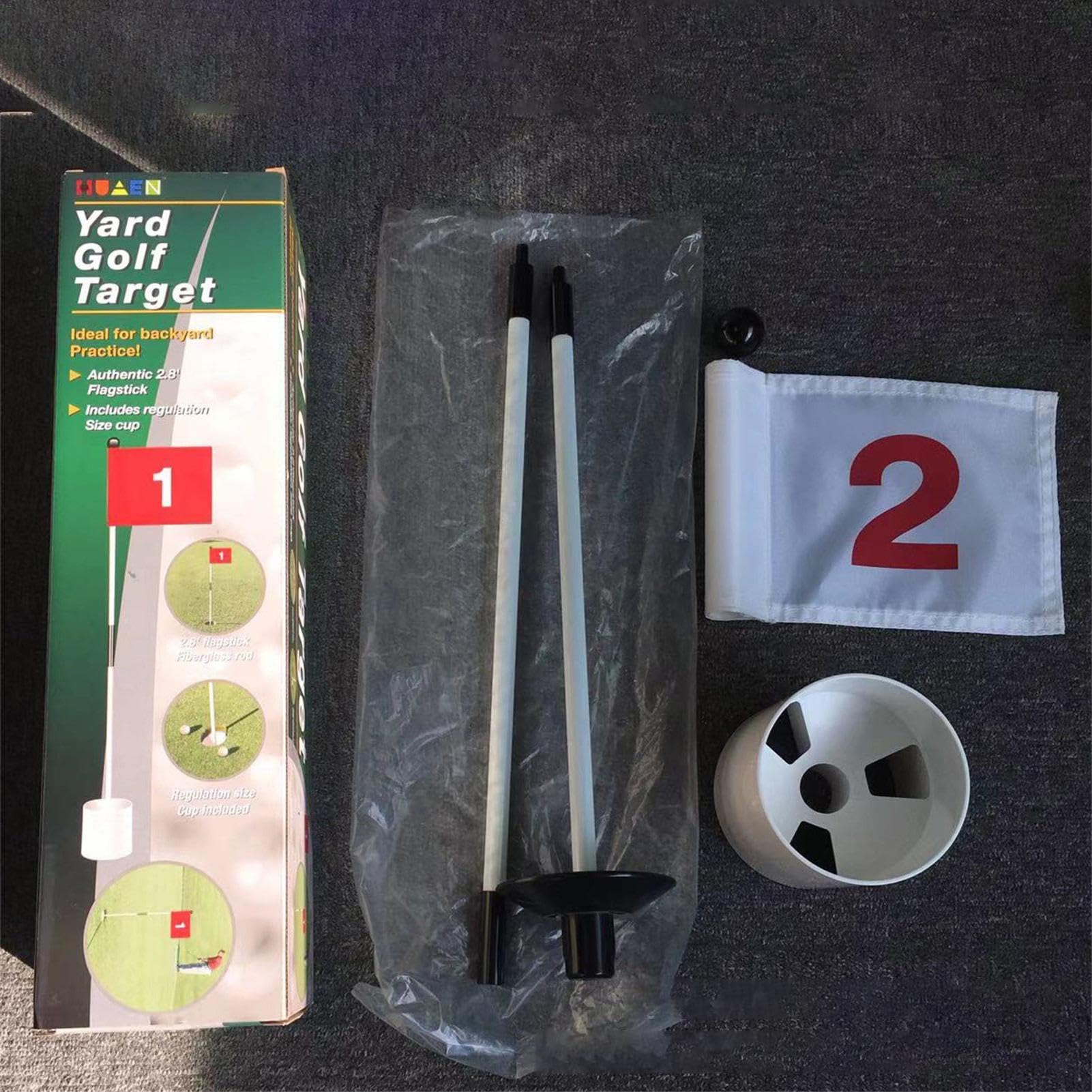 Ensemble de drapeaux de golf portable amovible trou de golf professionnel durable robuste stable